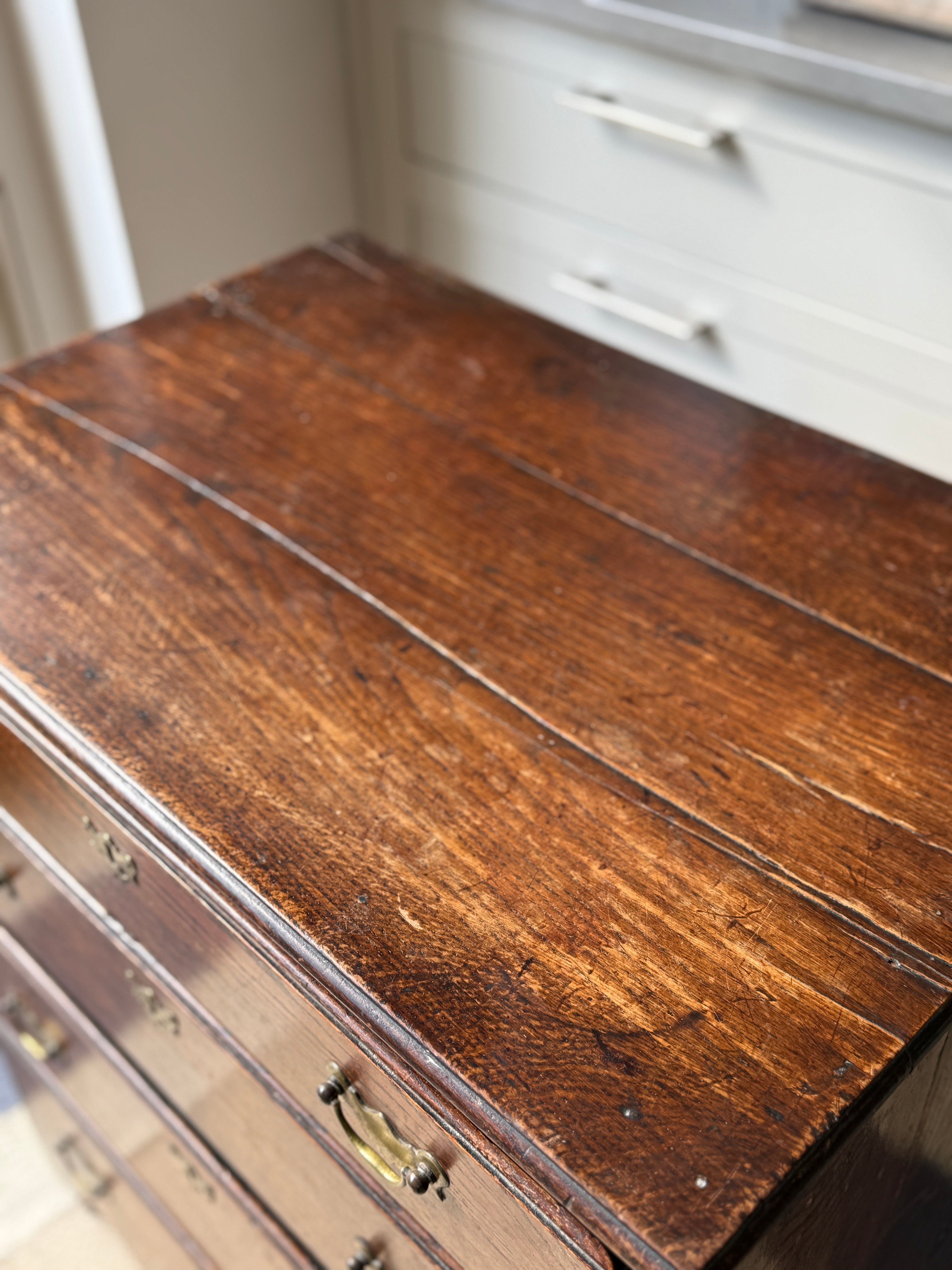 Small early C18th Oak Chest Of Drawers