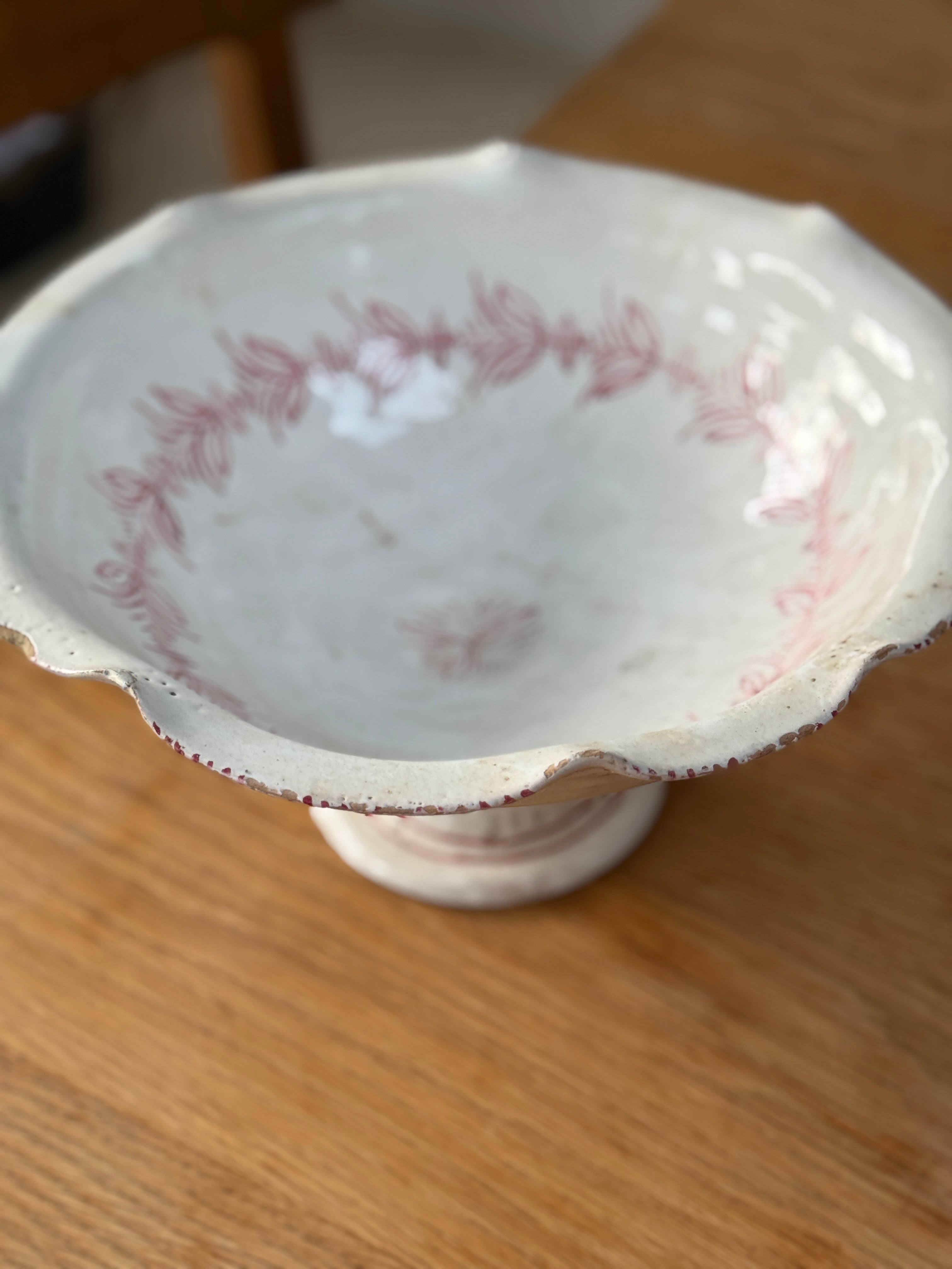 French Faience Fruit Bowl