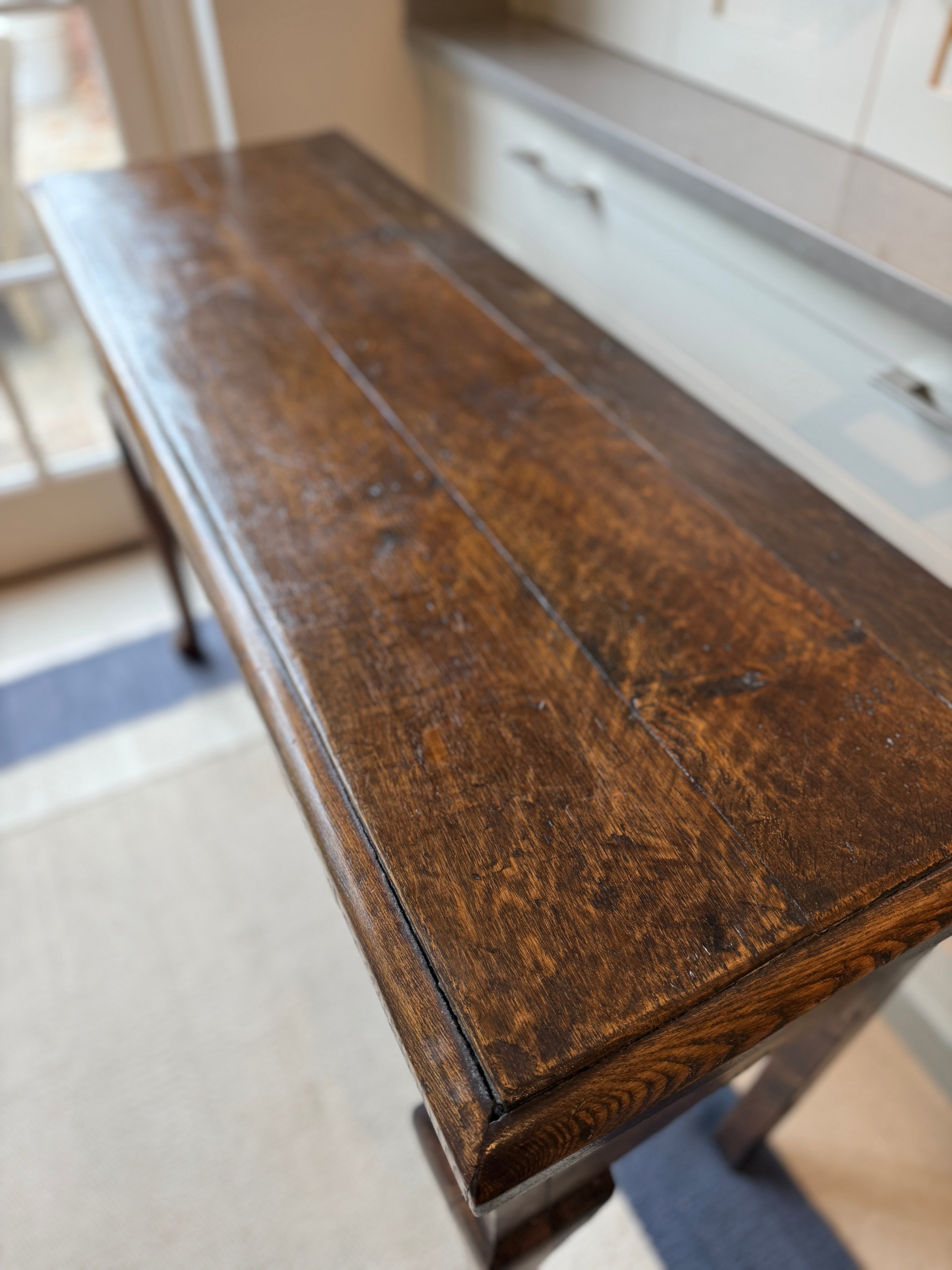 18th Century Oak Console with 3 large Drawers