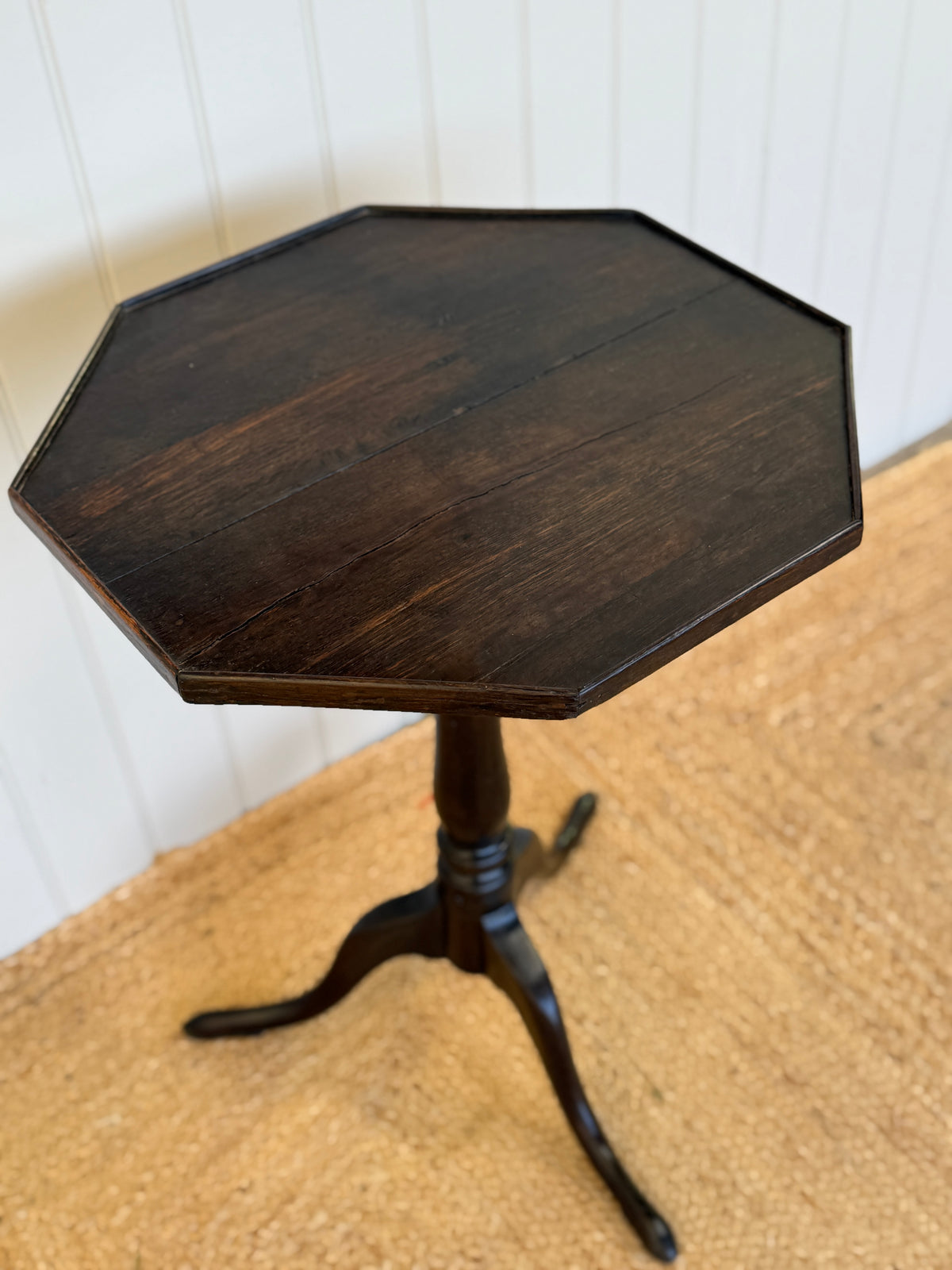 Georgian Oak Octagonal Tripod Table