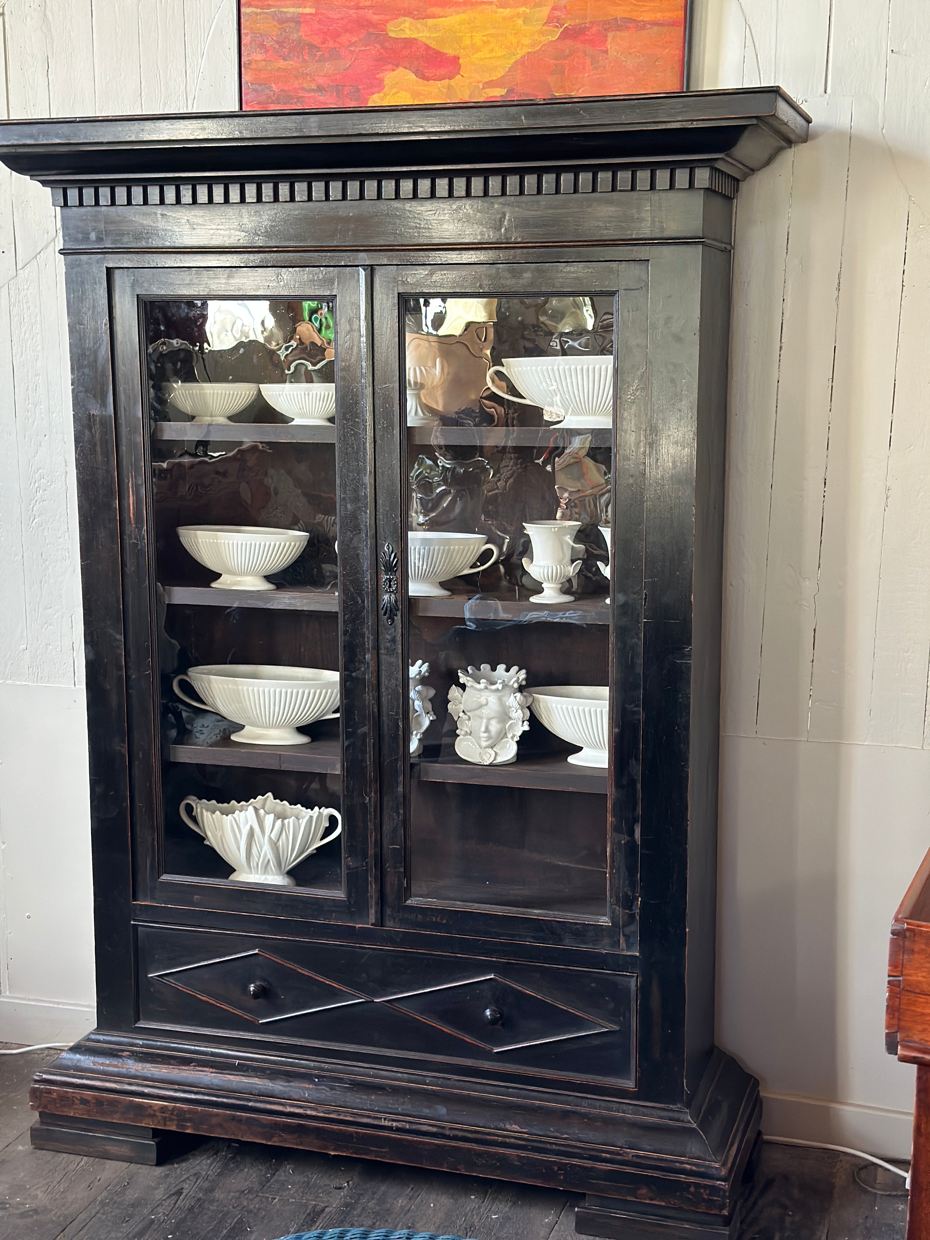 Early 19th Century Italian Glazed Cabinet