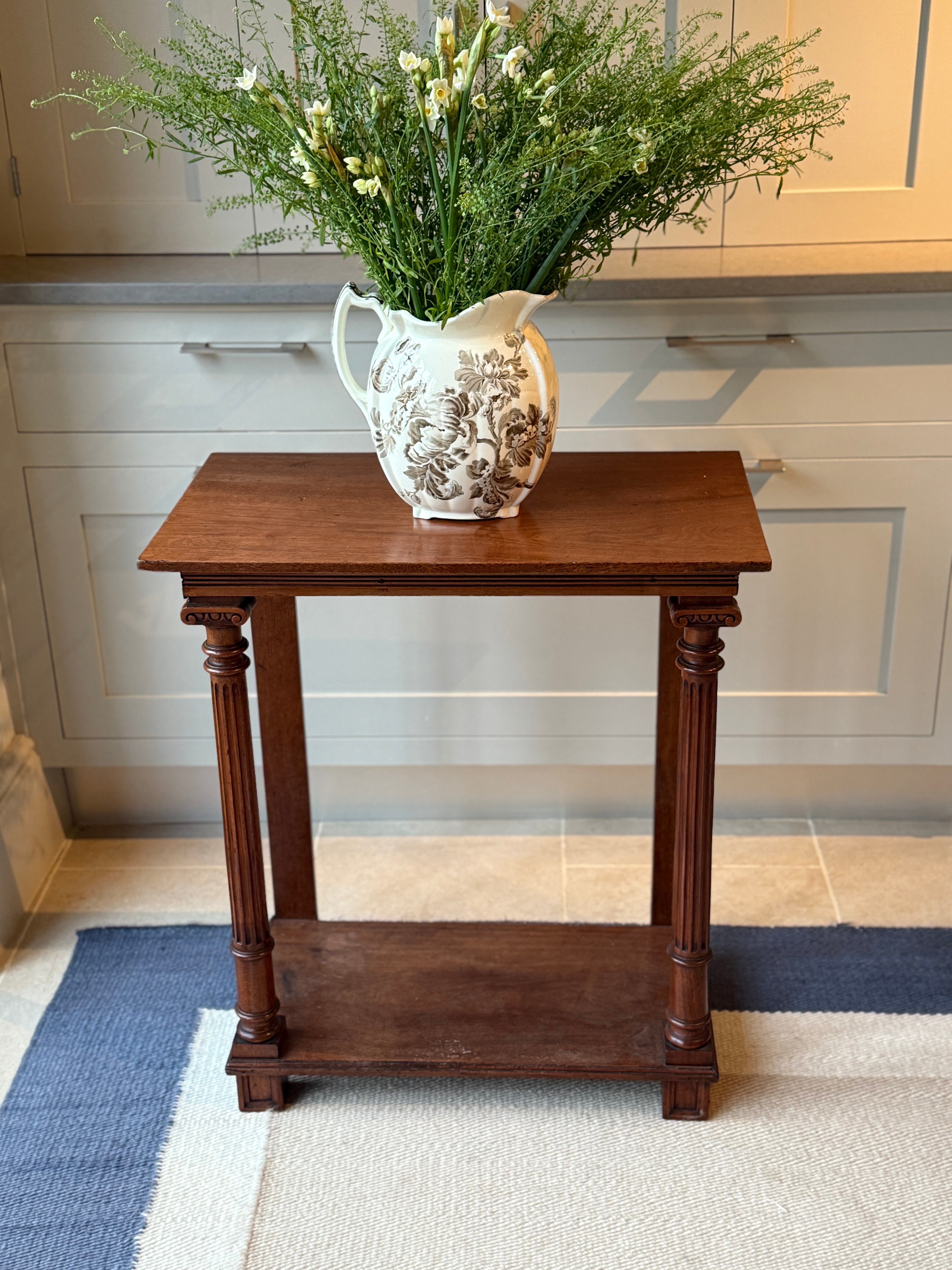 Small Early 20th Century mahogany console table