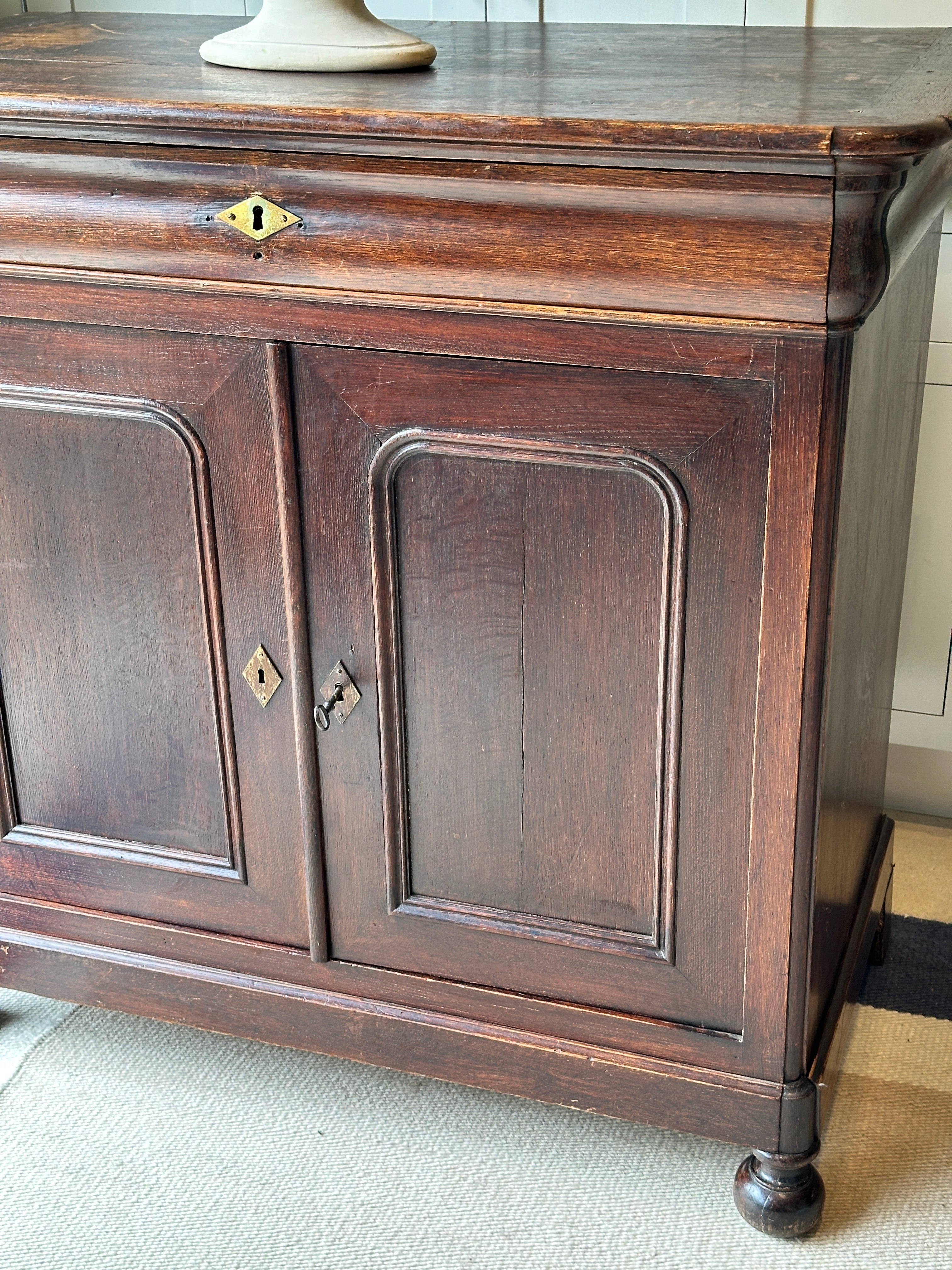 Louis Philippe Cabinet with Drawer and Shelves