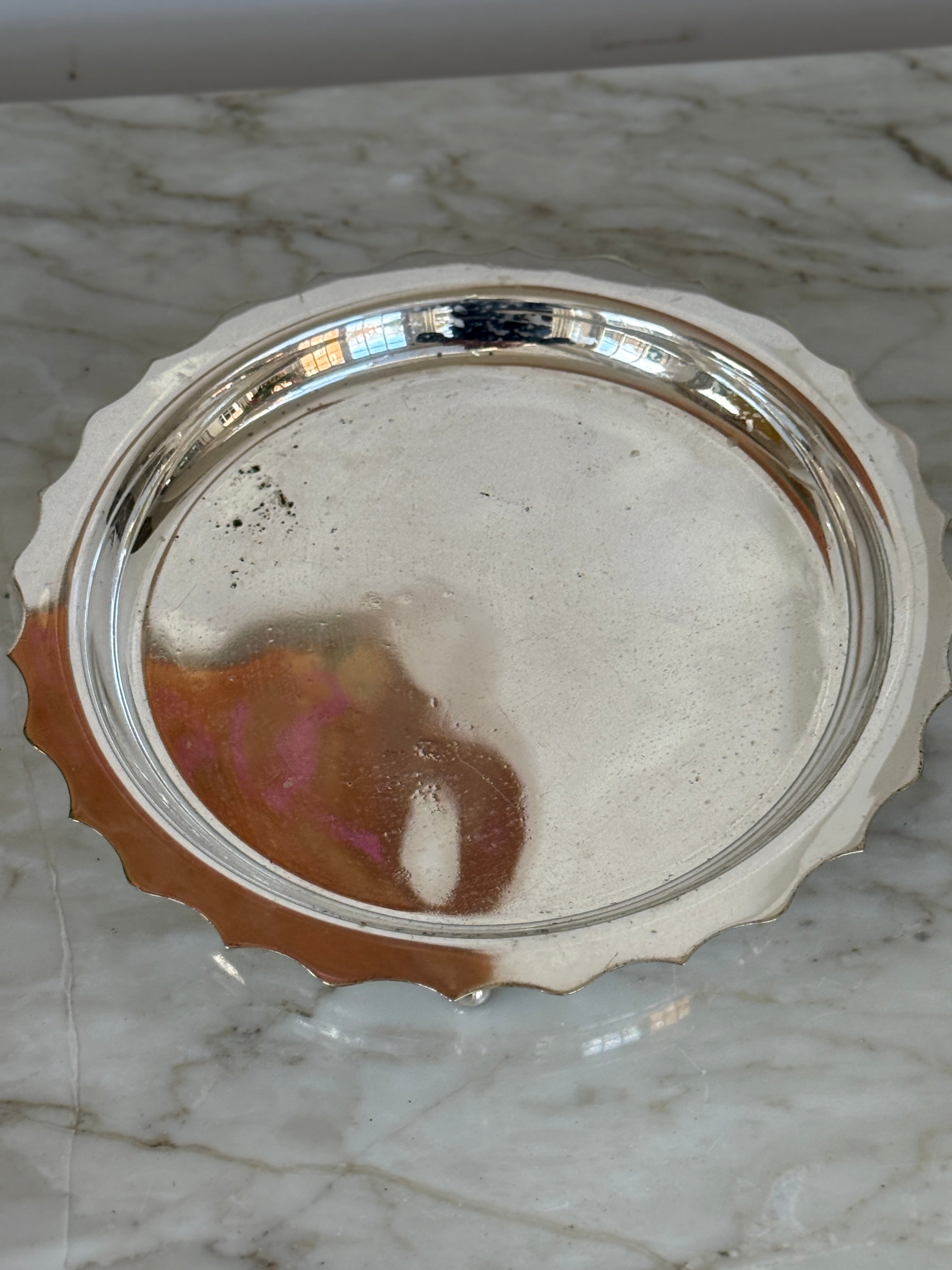 Small Silver Plate Tray