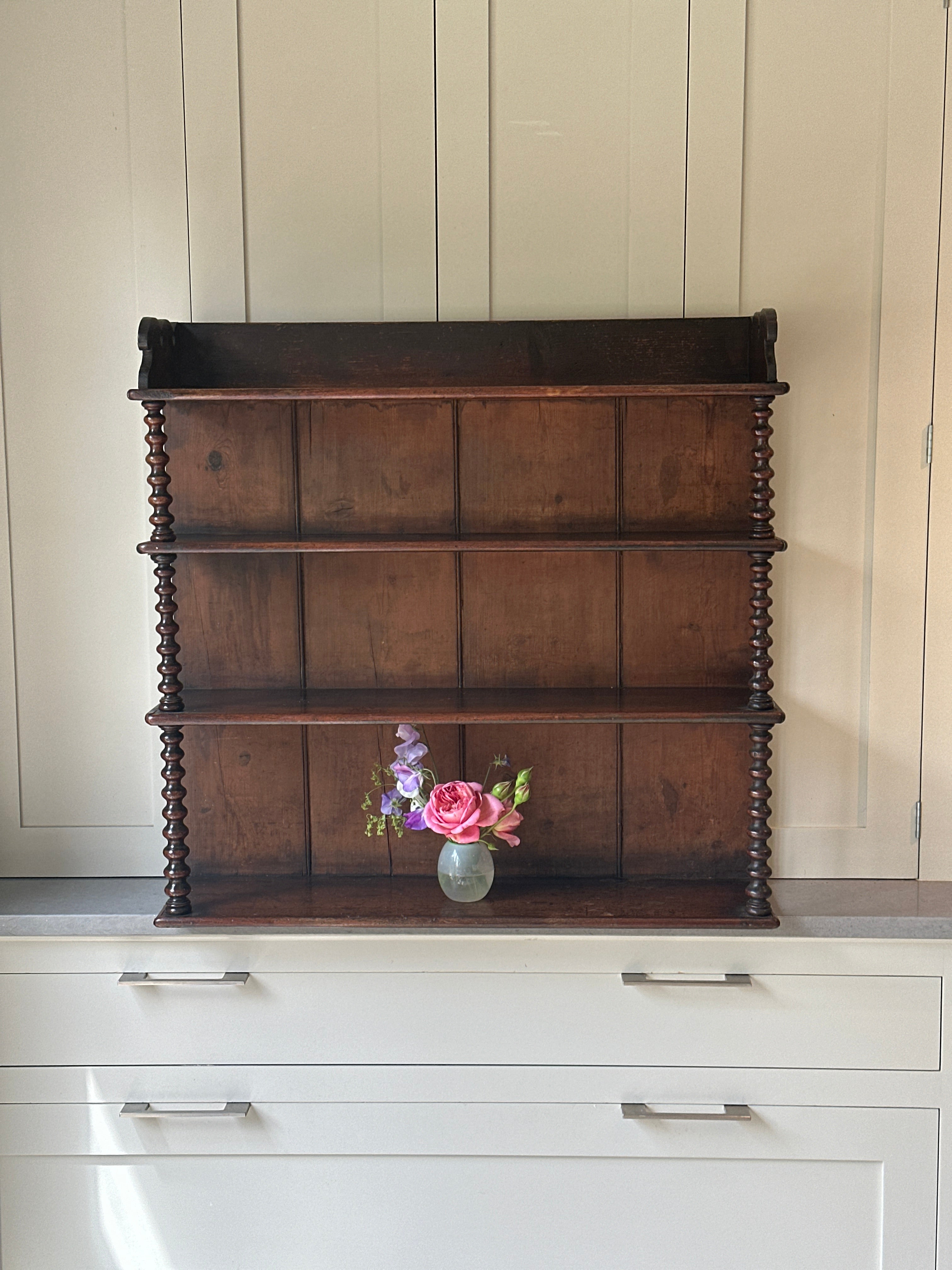 Amazing Large Bobbin Wall Shelves