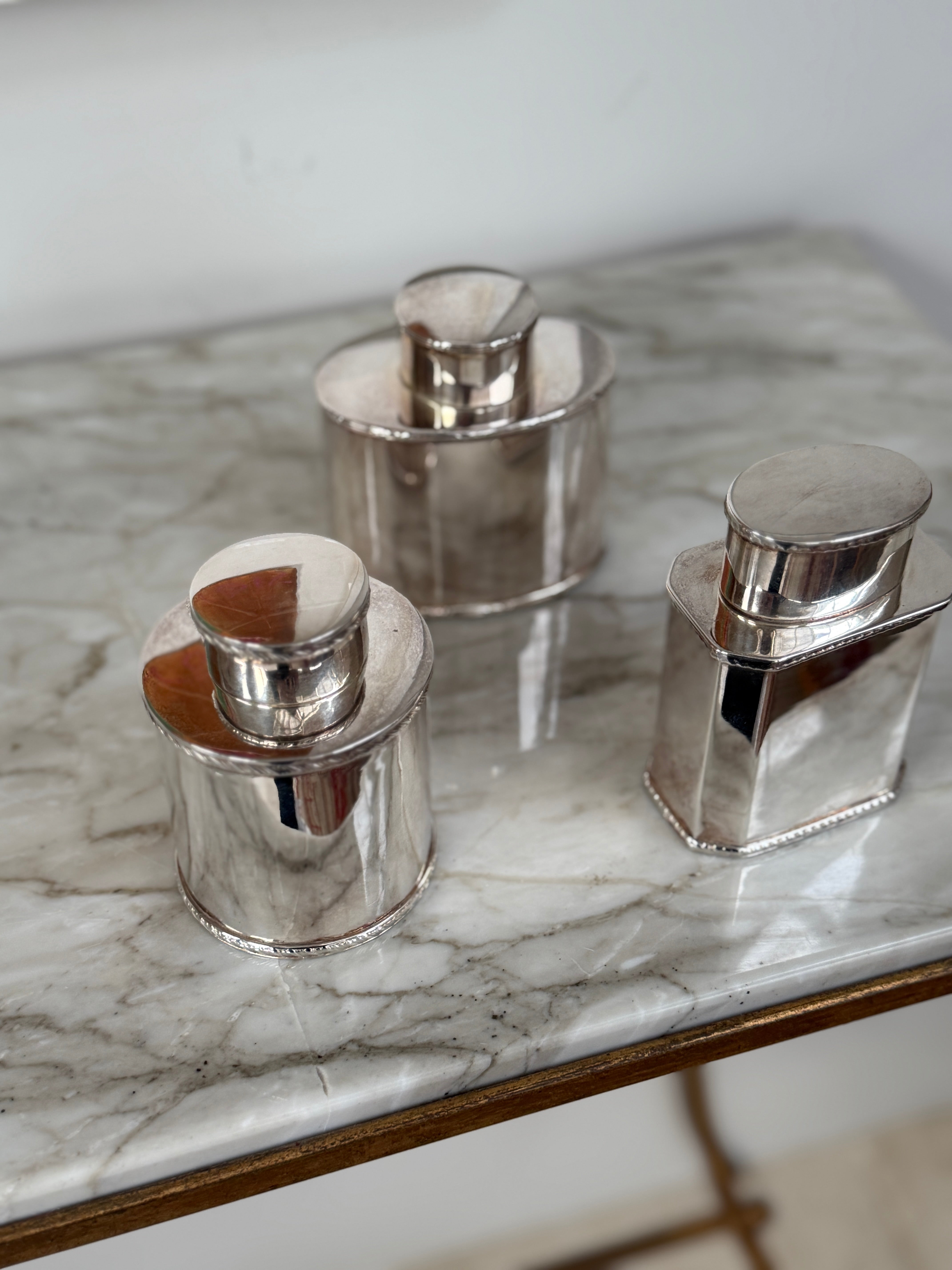 Set of 3 Victorian Tea Caddies