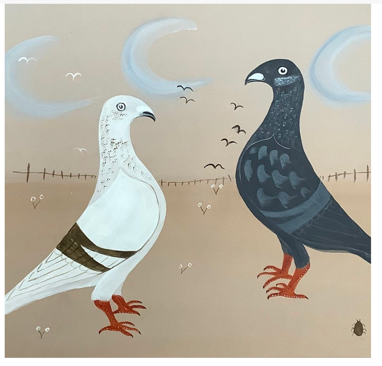 Pigeons by Pearl Bugg