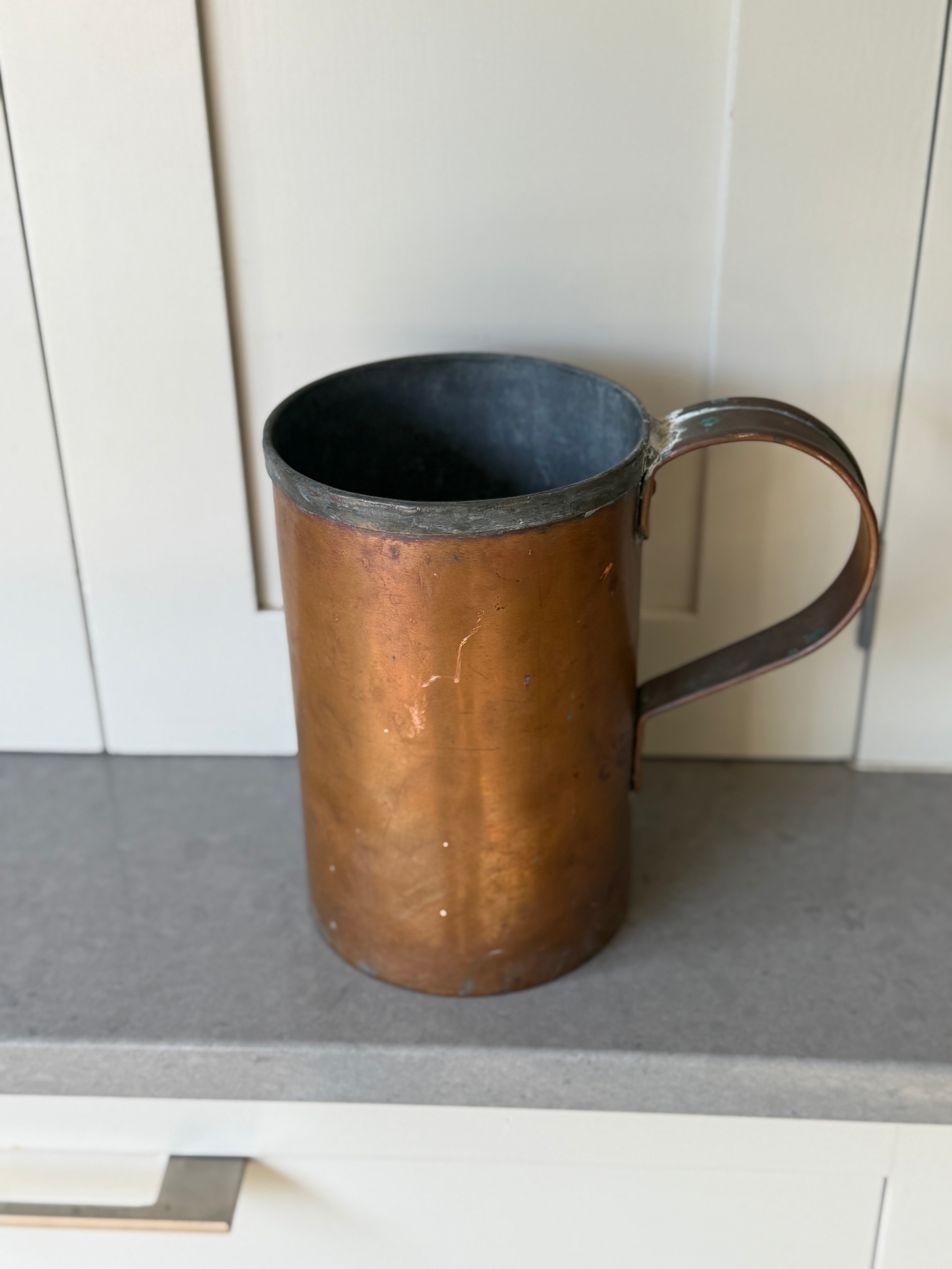 Tall Copper Measuring Jug