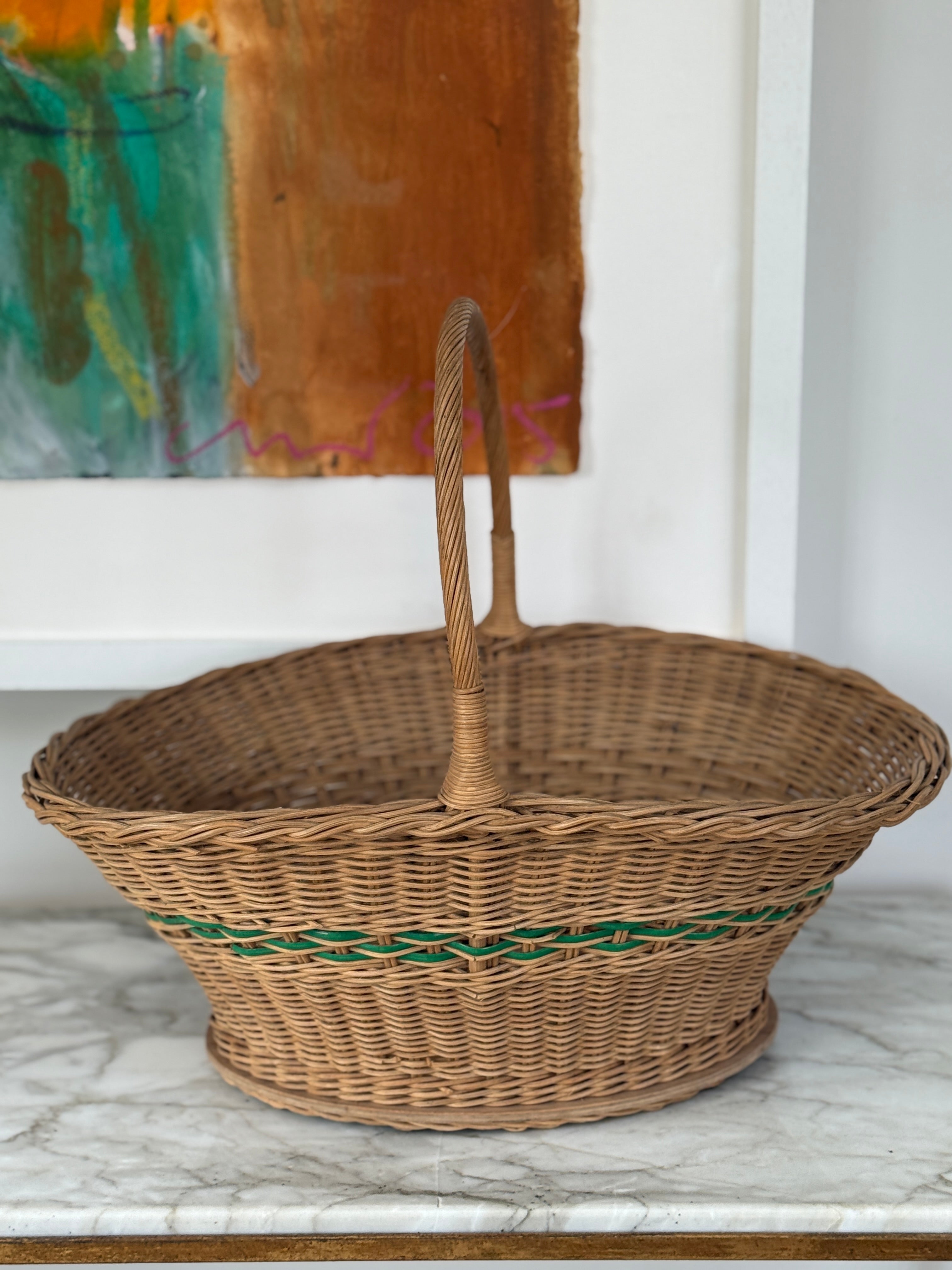 Vintage Shopper with Green accents