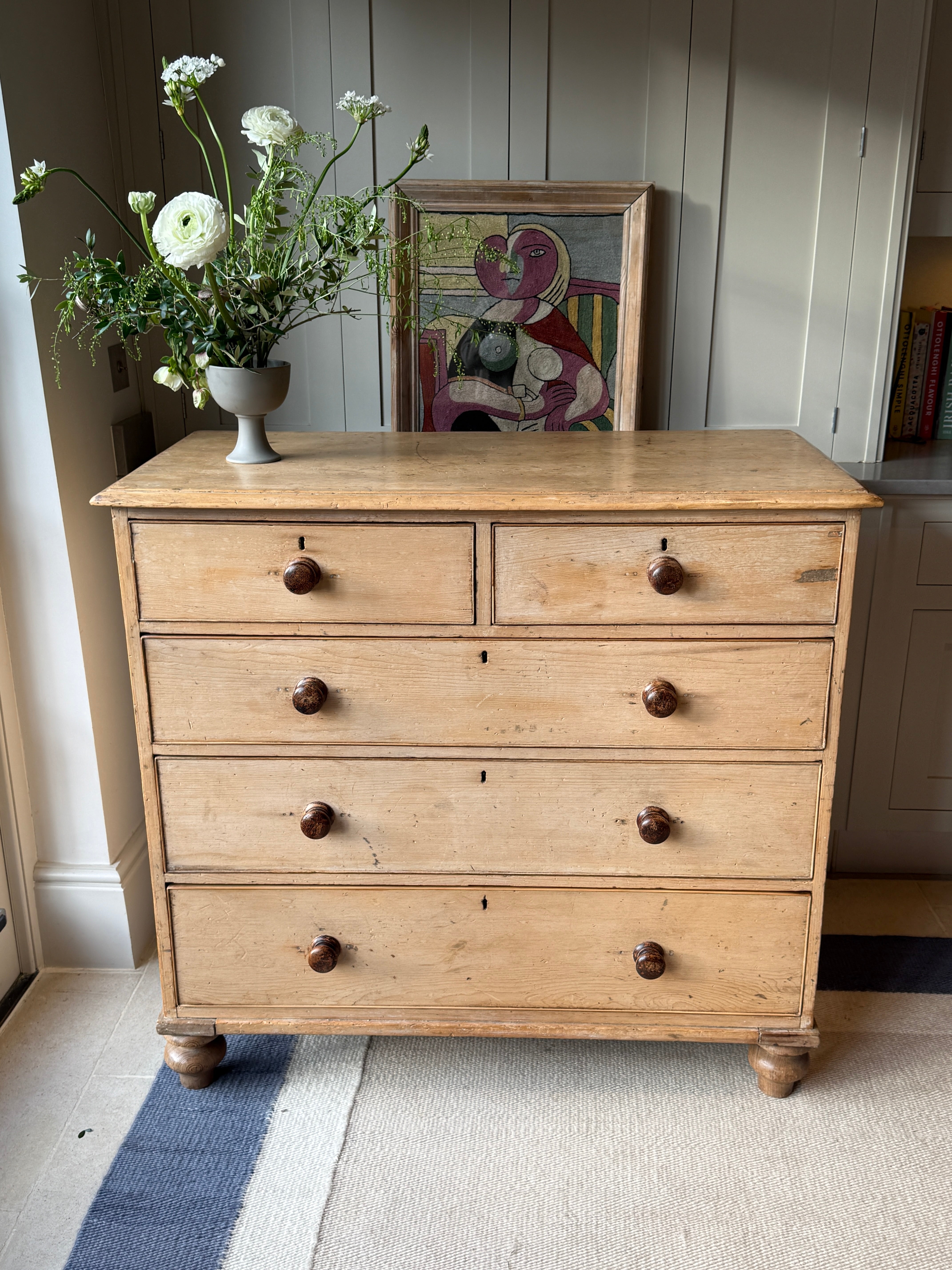 Large 19th Century Pine Chest of Drawers
