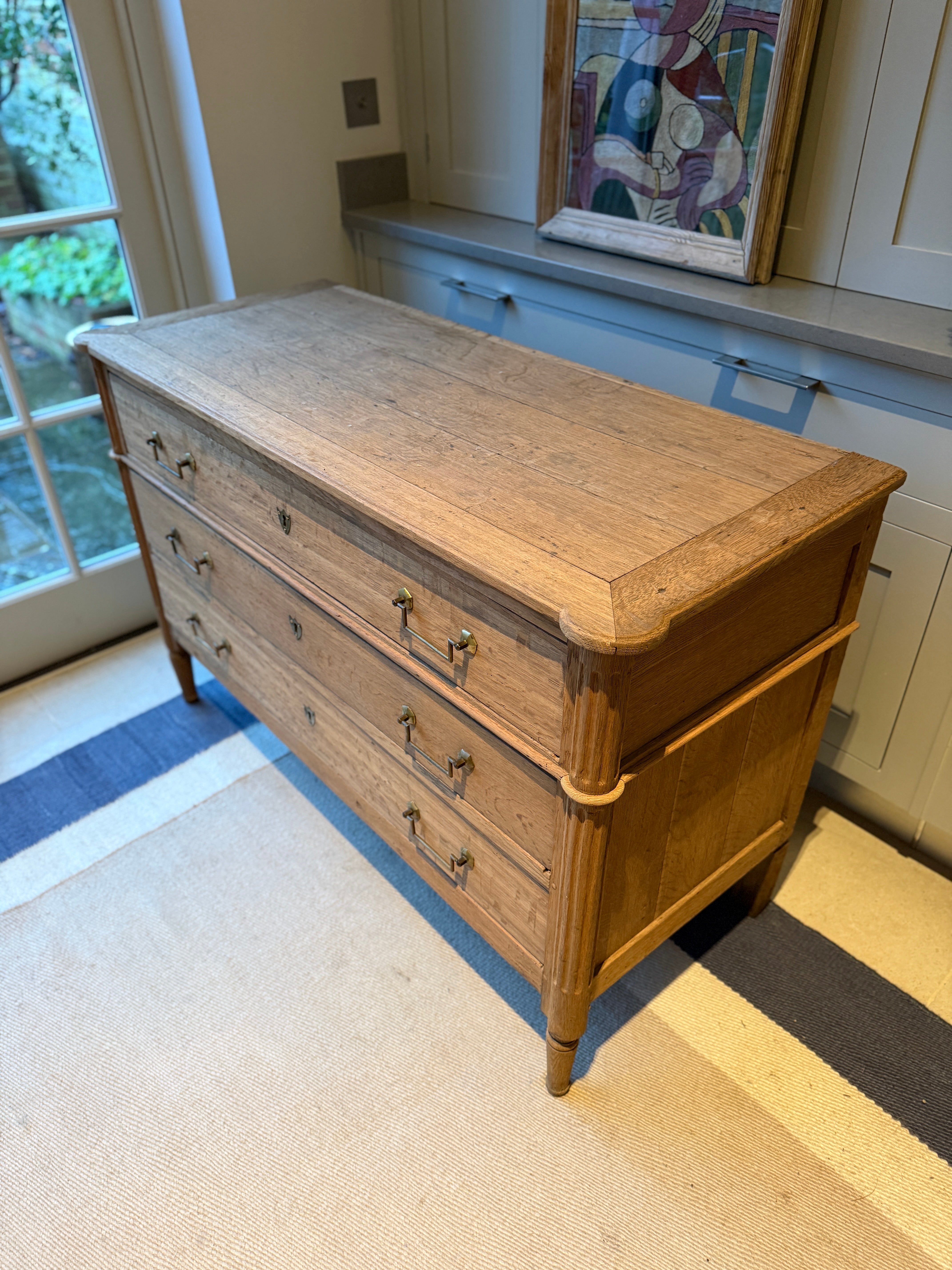 Bleached Oak Commode