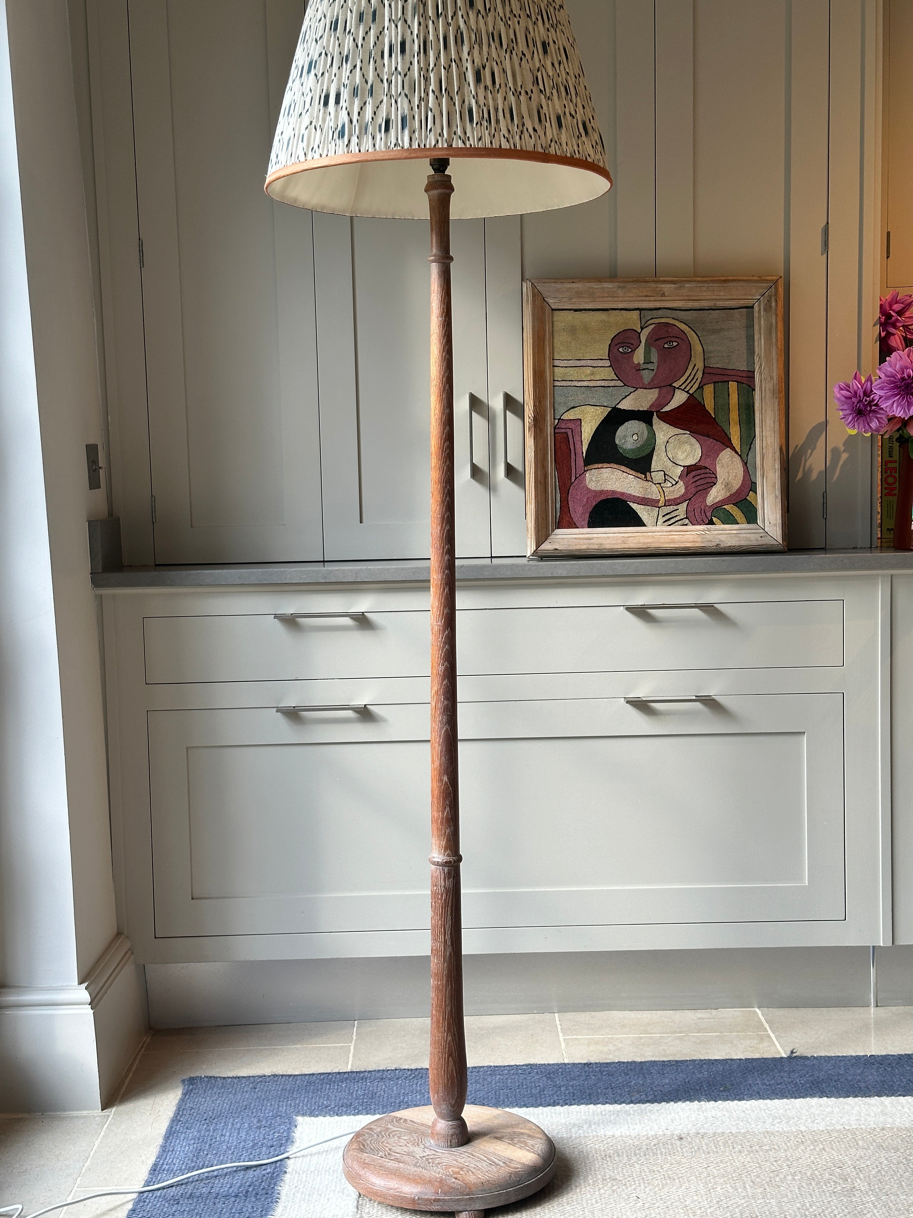 Lime Oaked Standard lamp