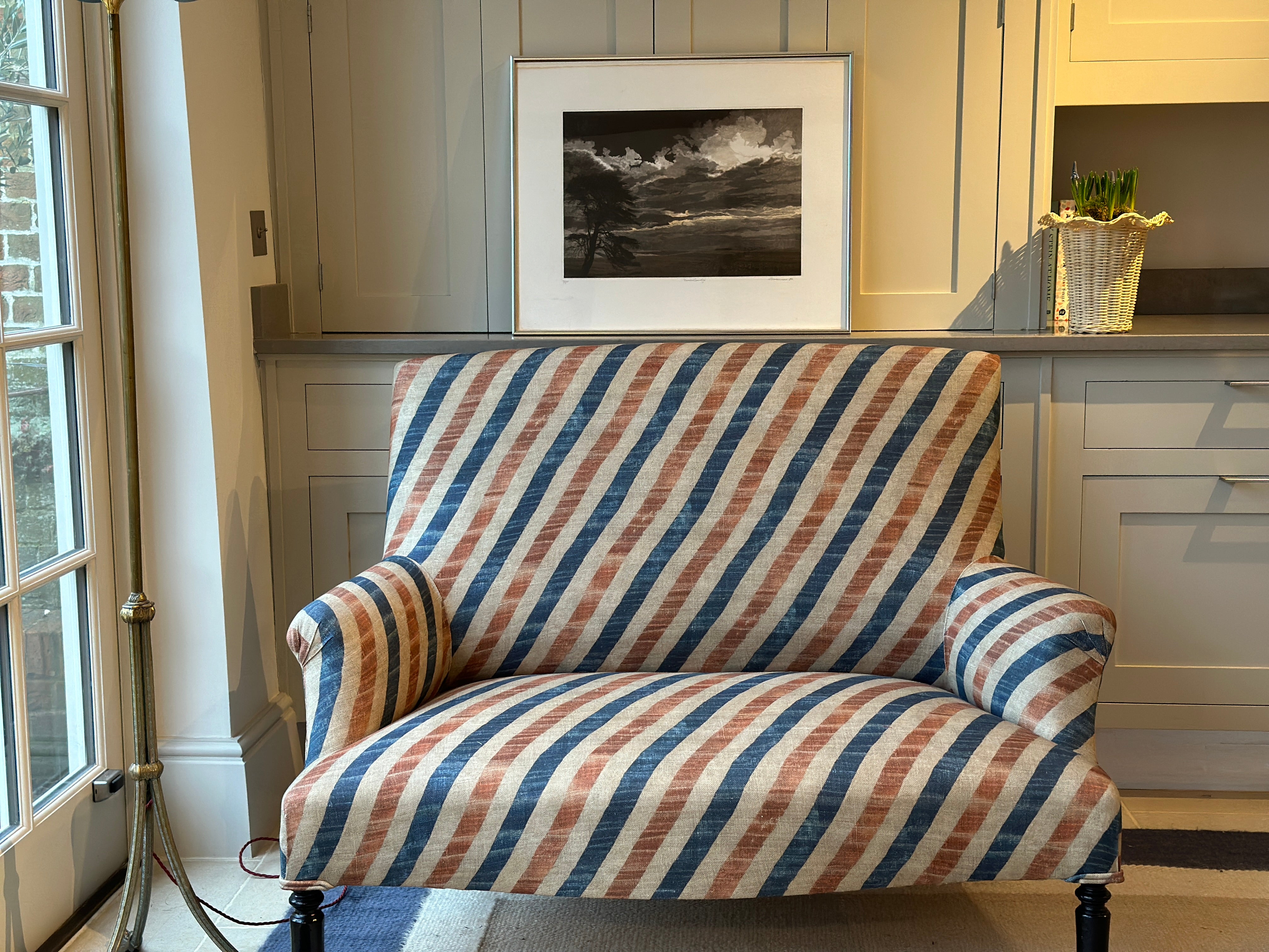 Tiny French Sofa in Robert Kime Tazuna