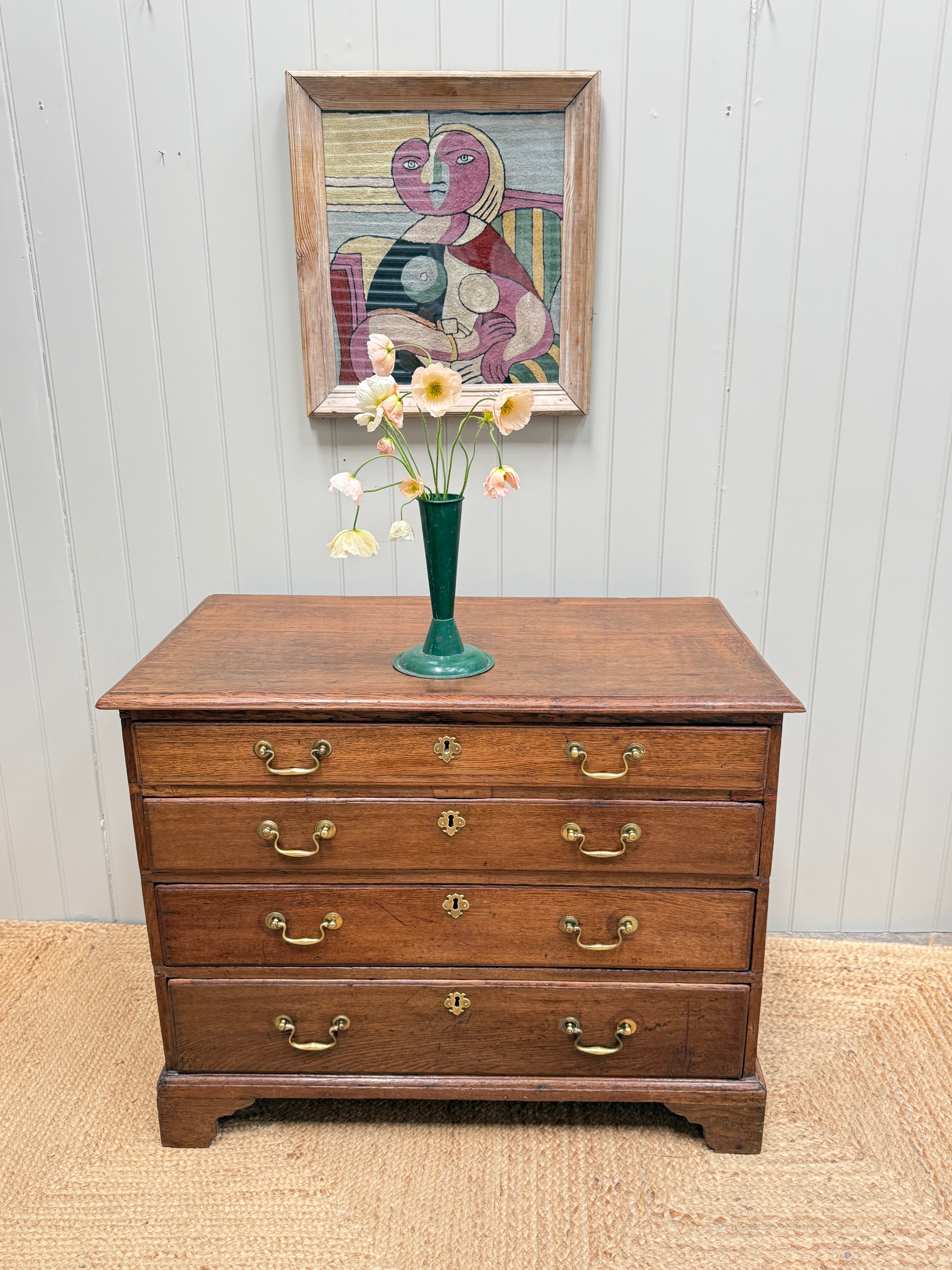 Small Georgian Oak Chest of Drawers