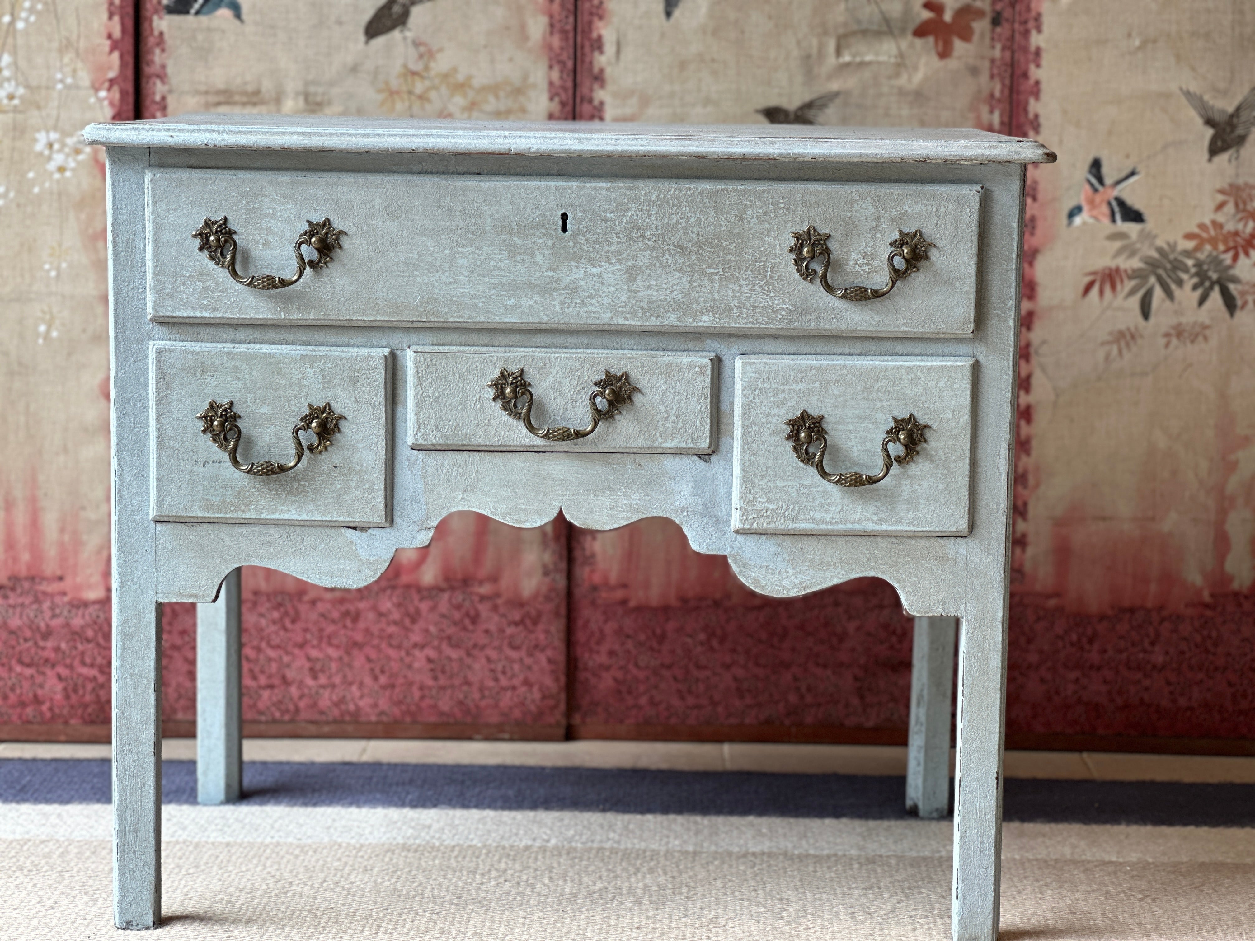 18th Century English Painted Lowboy