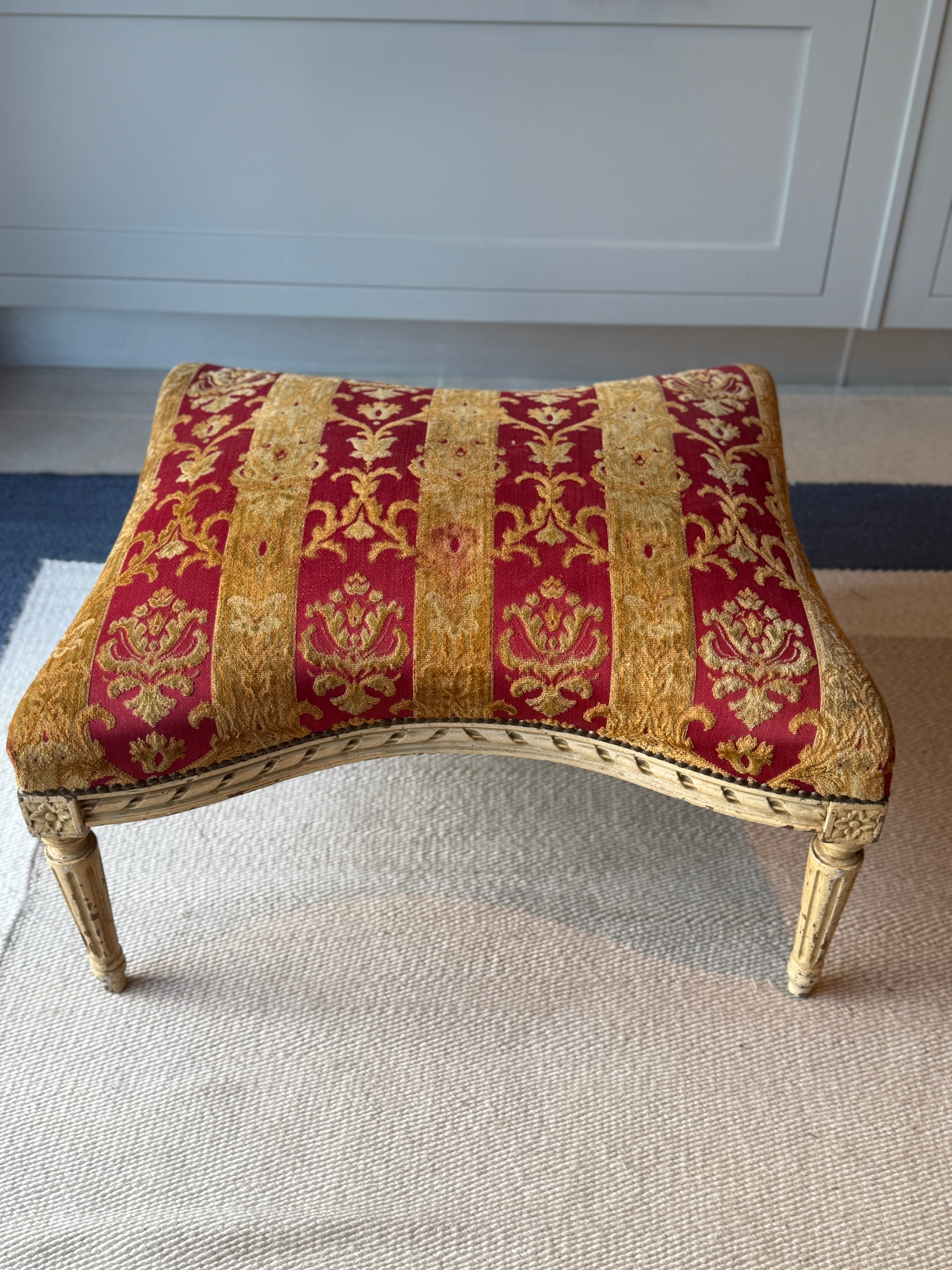 French 19th Century Ottoman Footstool