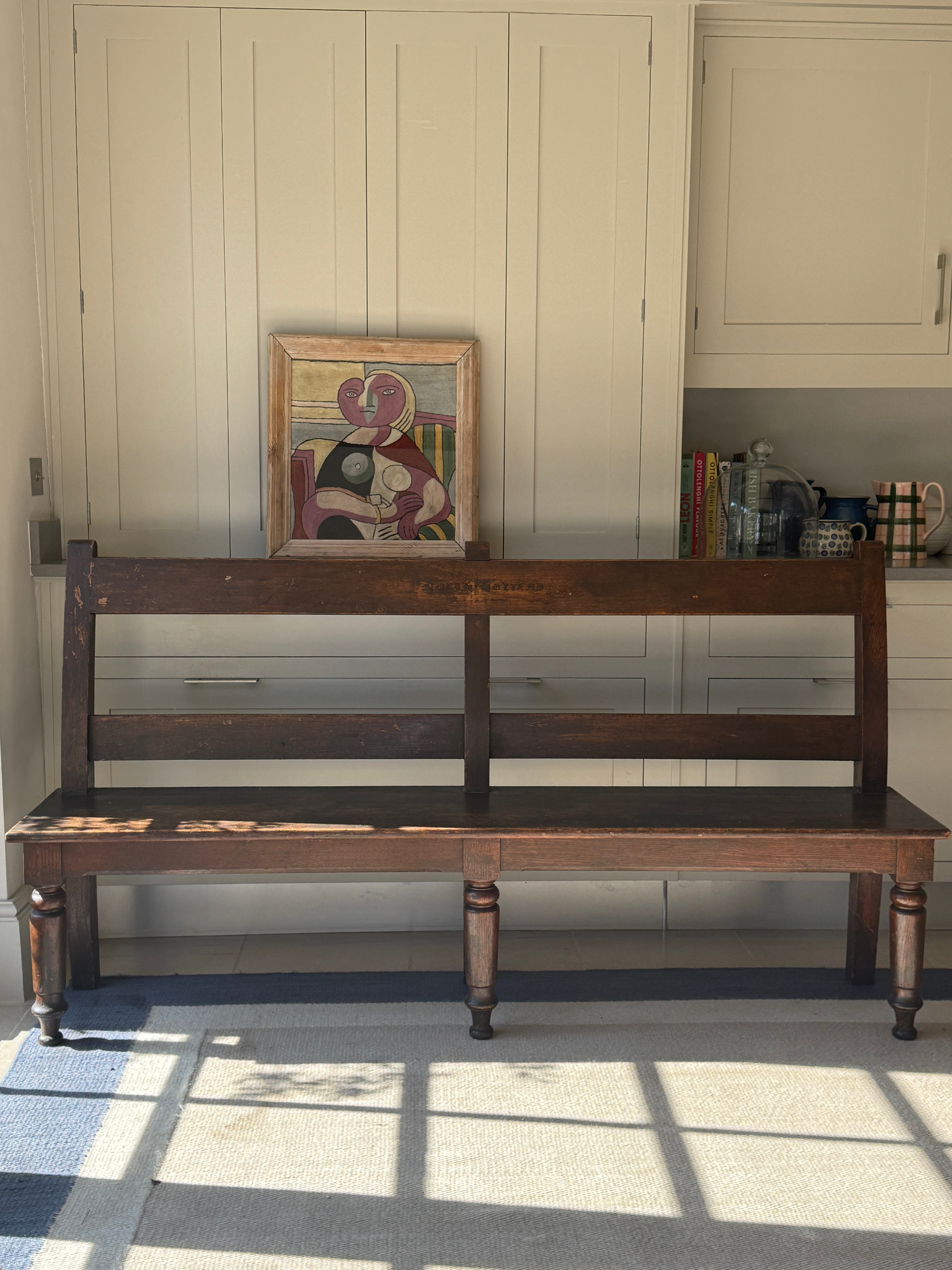 Large 19th Century Oak Bench