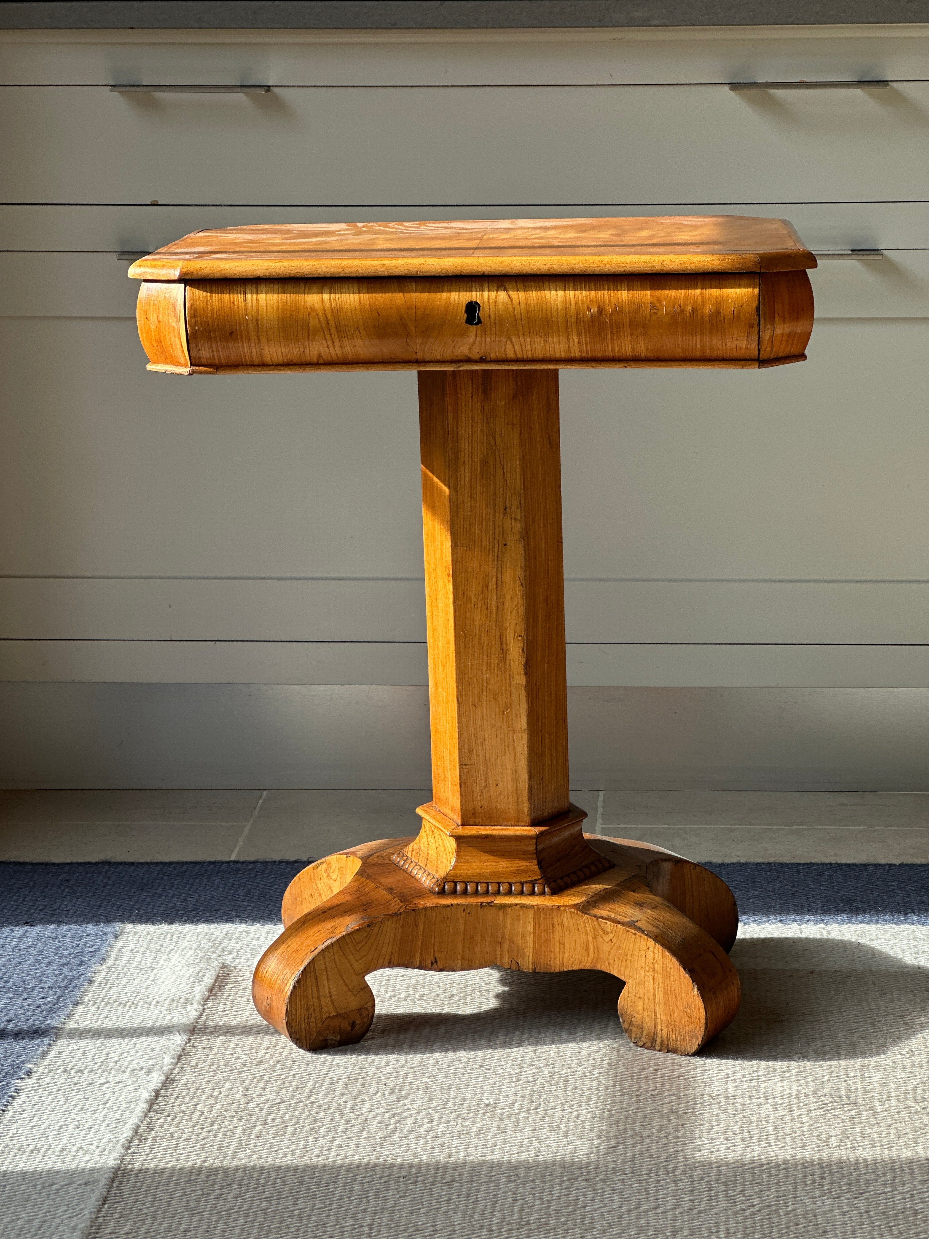 19th Century Swedish Satin Birch Side Table