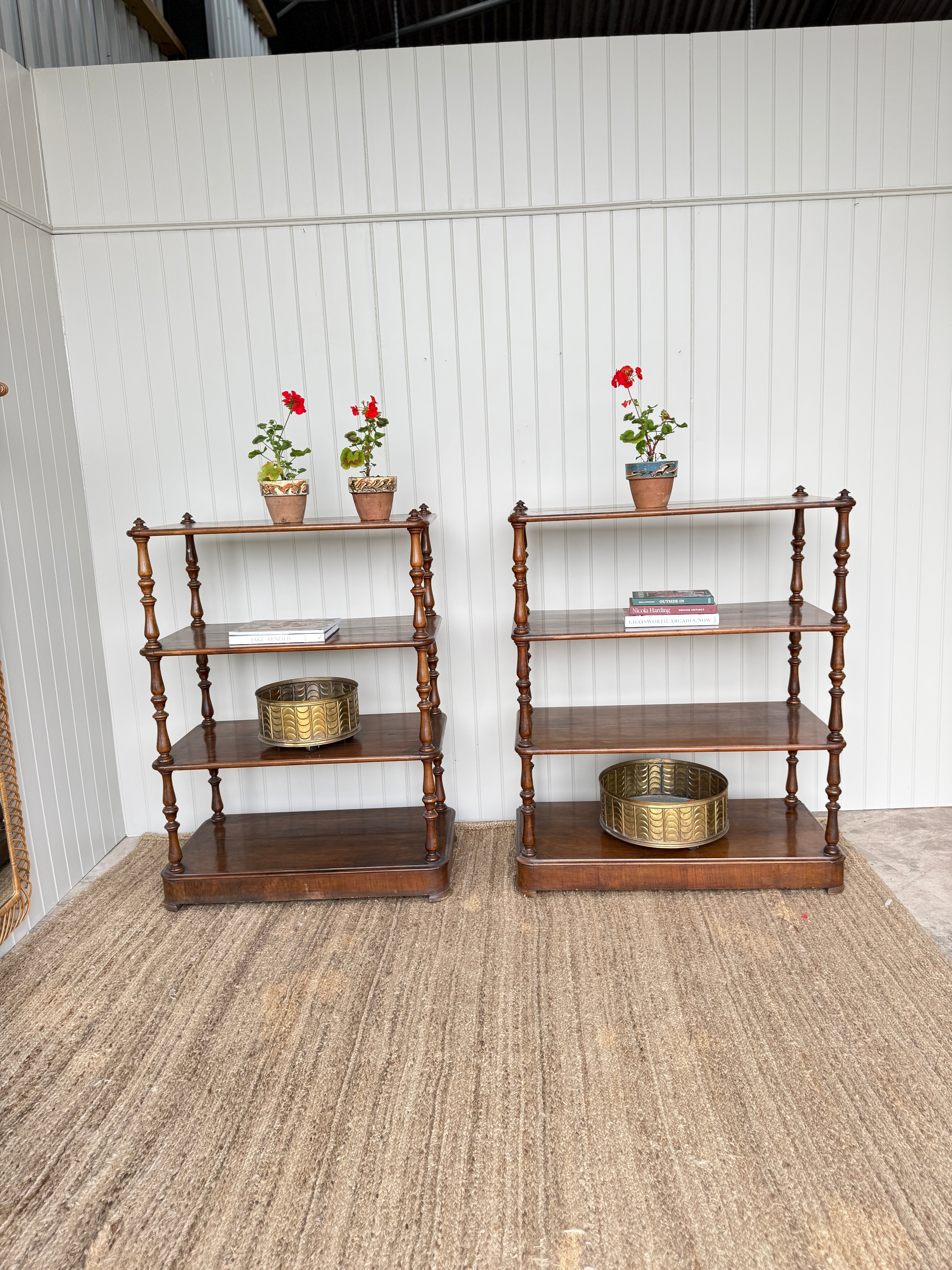 Pair is Late 19th Century Whatnots