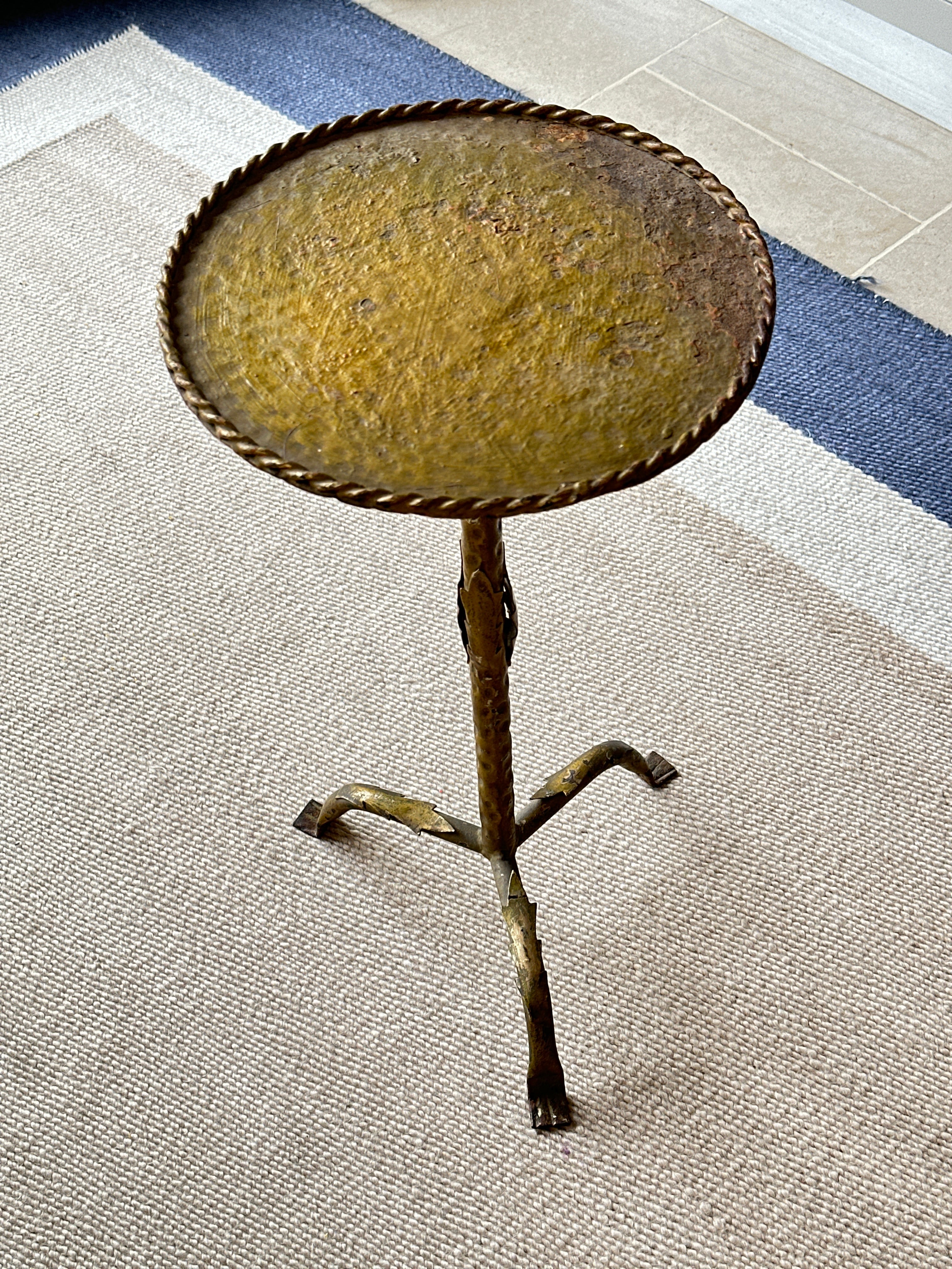 Mid Century Spanish Martini Table - Gilt