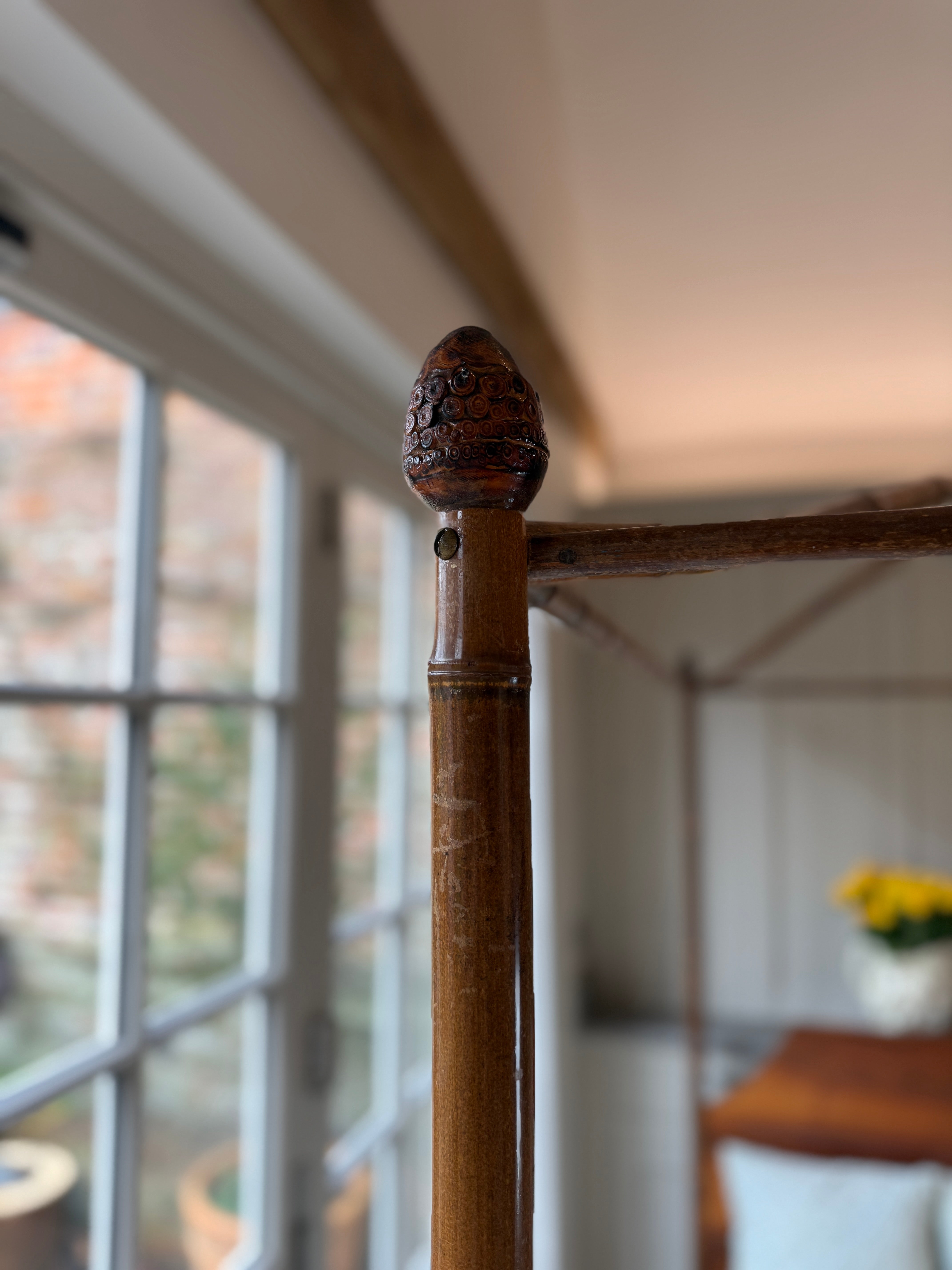 Faux Bamboo Bed with Canapé