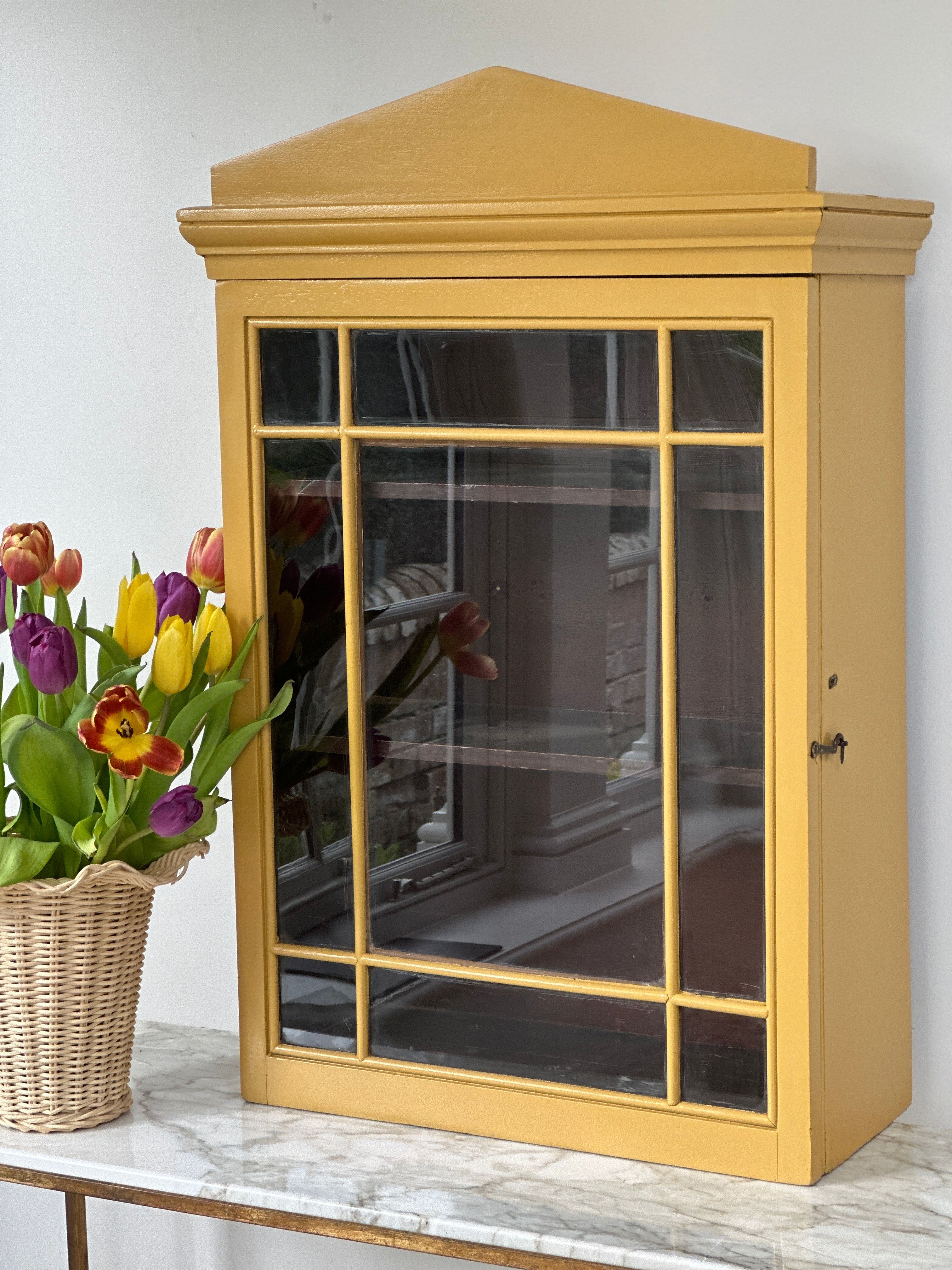 Astral Glazed  Mahogany Wall Cabinet