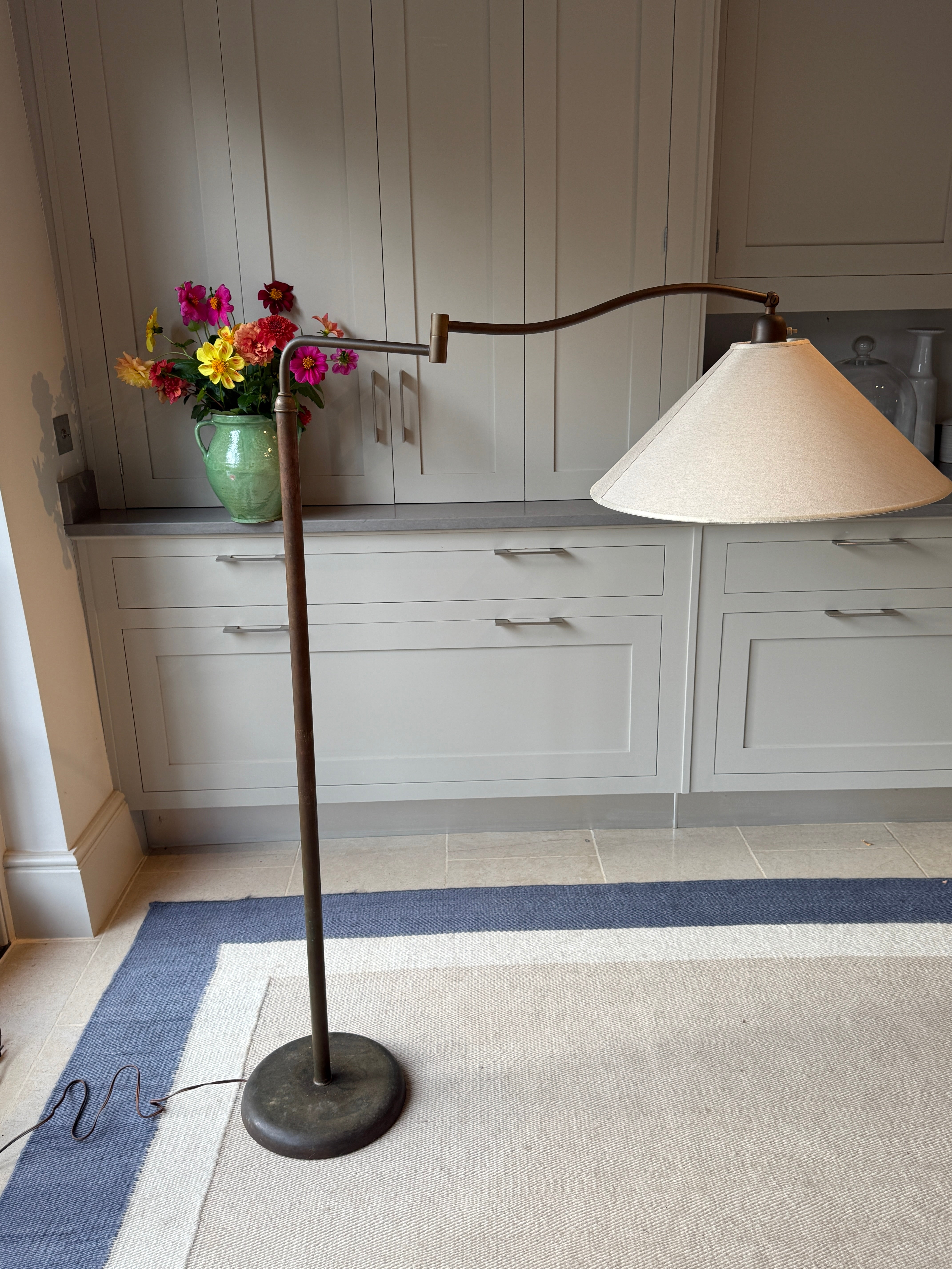 Italian Brass 1950s Floor Lamp