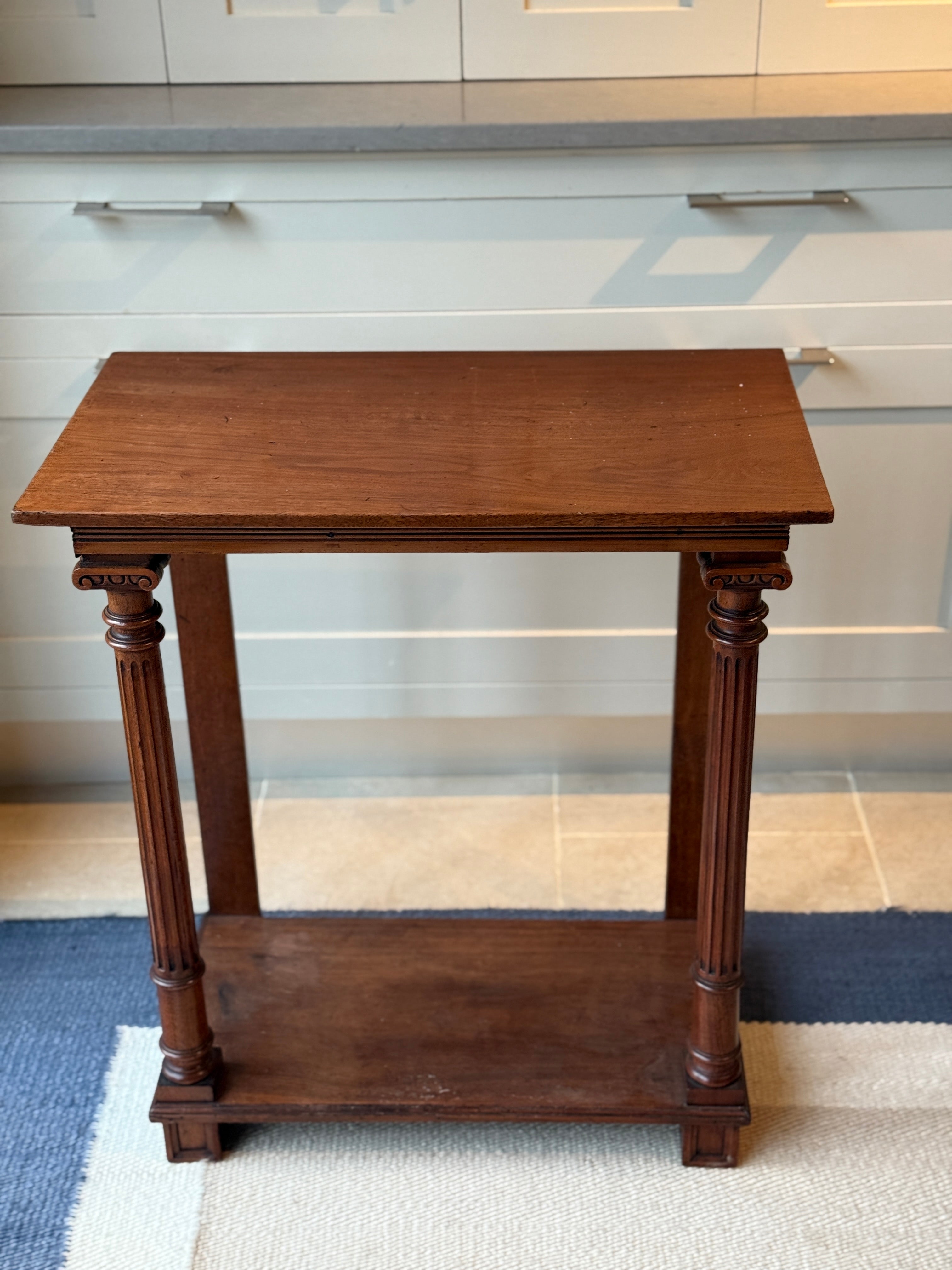 Small Early 20th Century mahogany console table