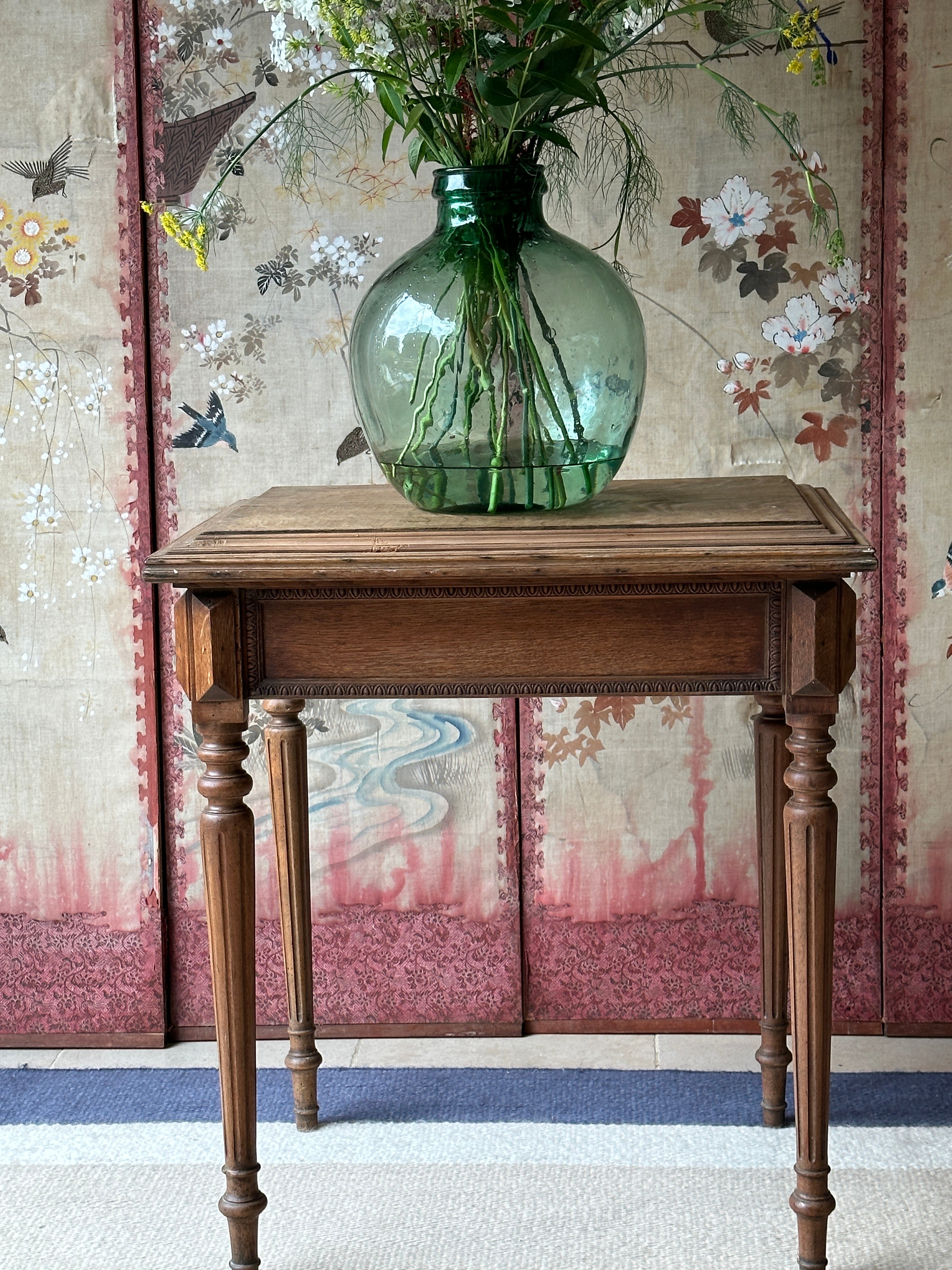 Small French Oak Side Table