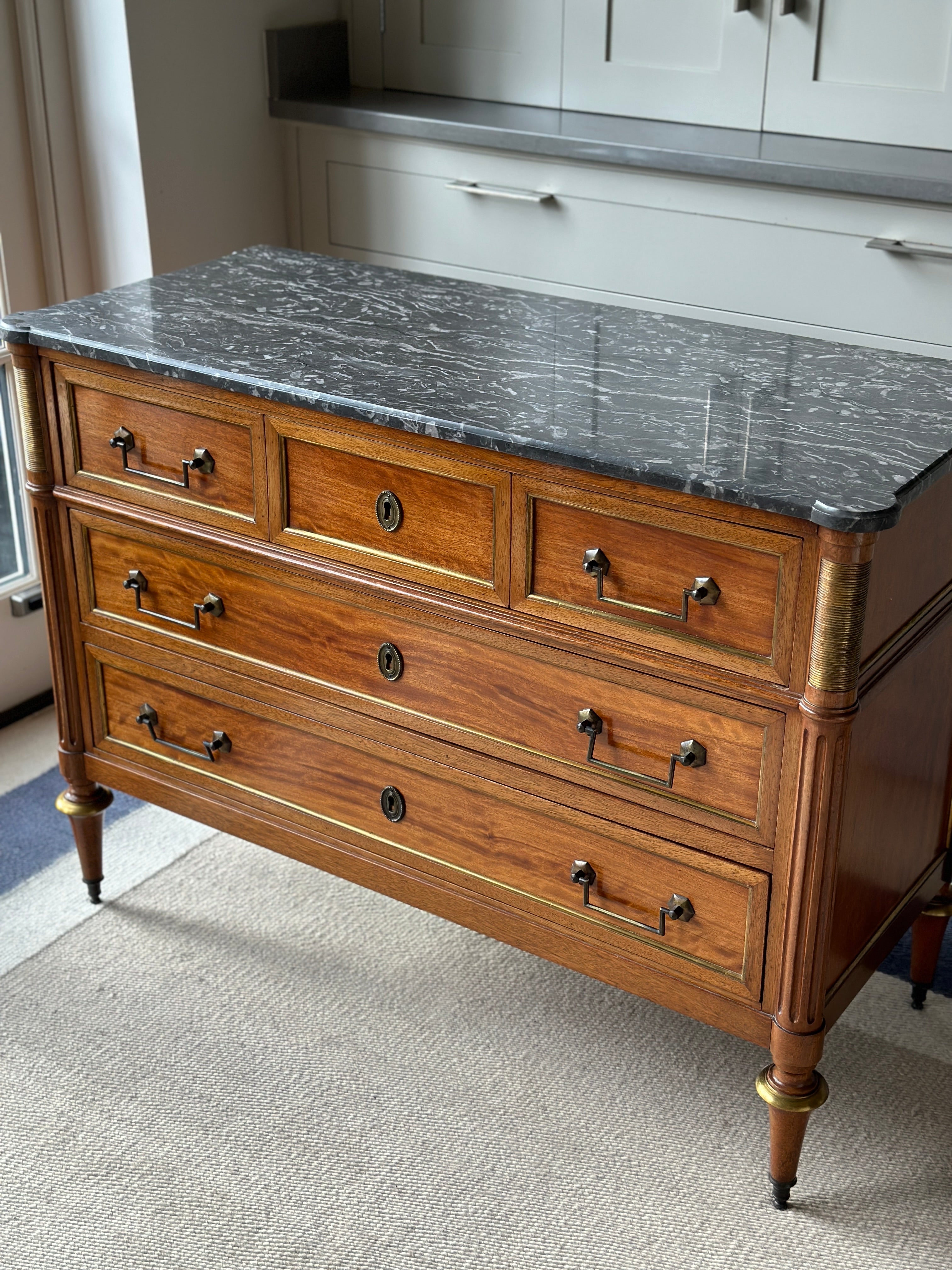 Sensational French Marble Commode