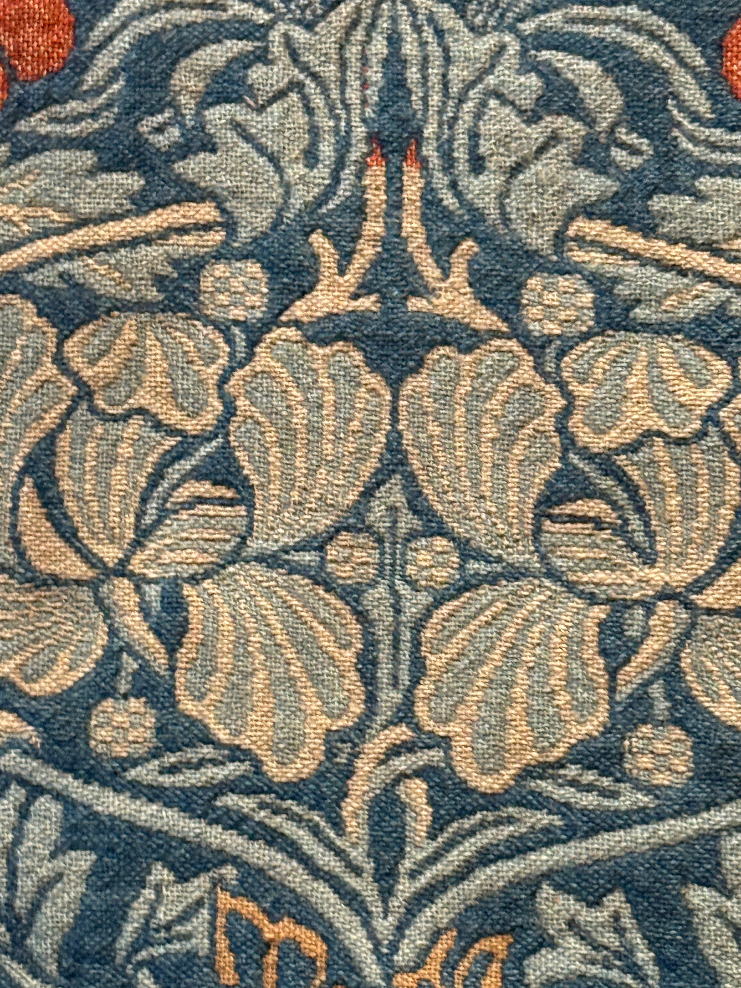 Large Original Woollen William Morris Curtain Panel - circa 1880