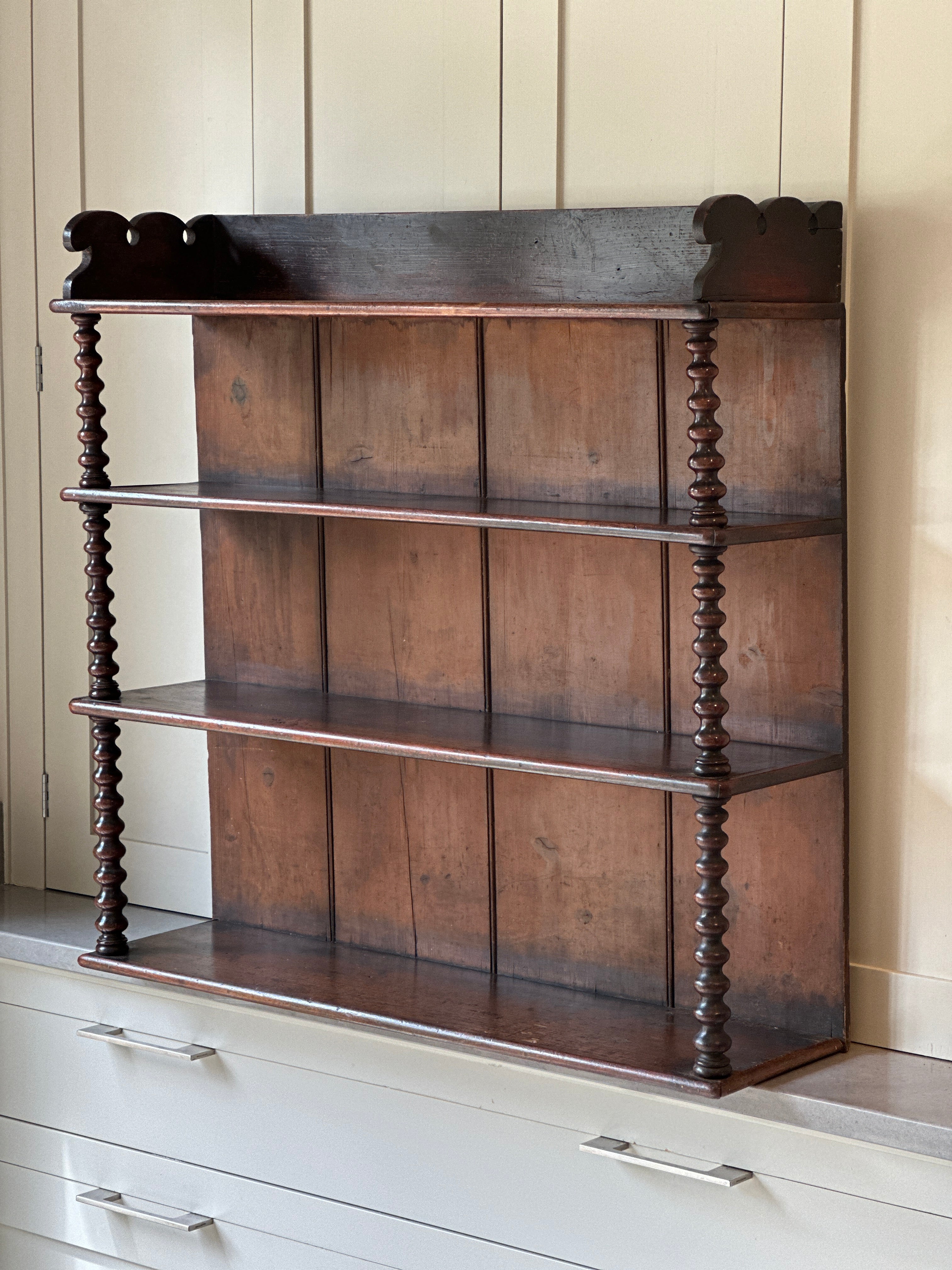 Amazing Large Bobbin Wall Shelves