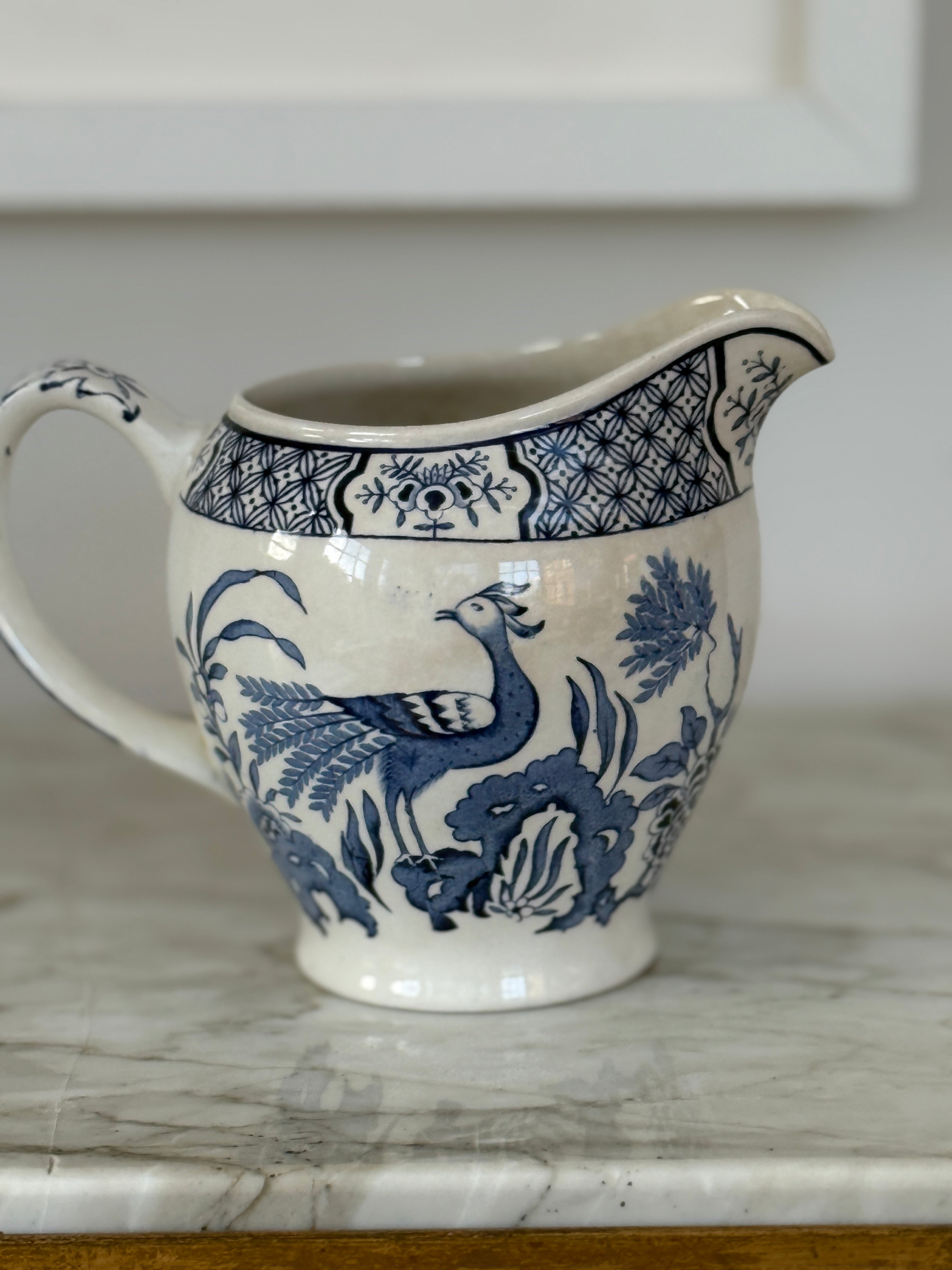 Pretty Blue and White Milk Jg