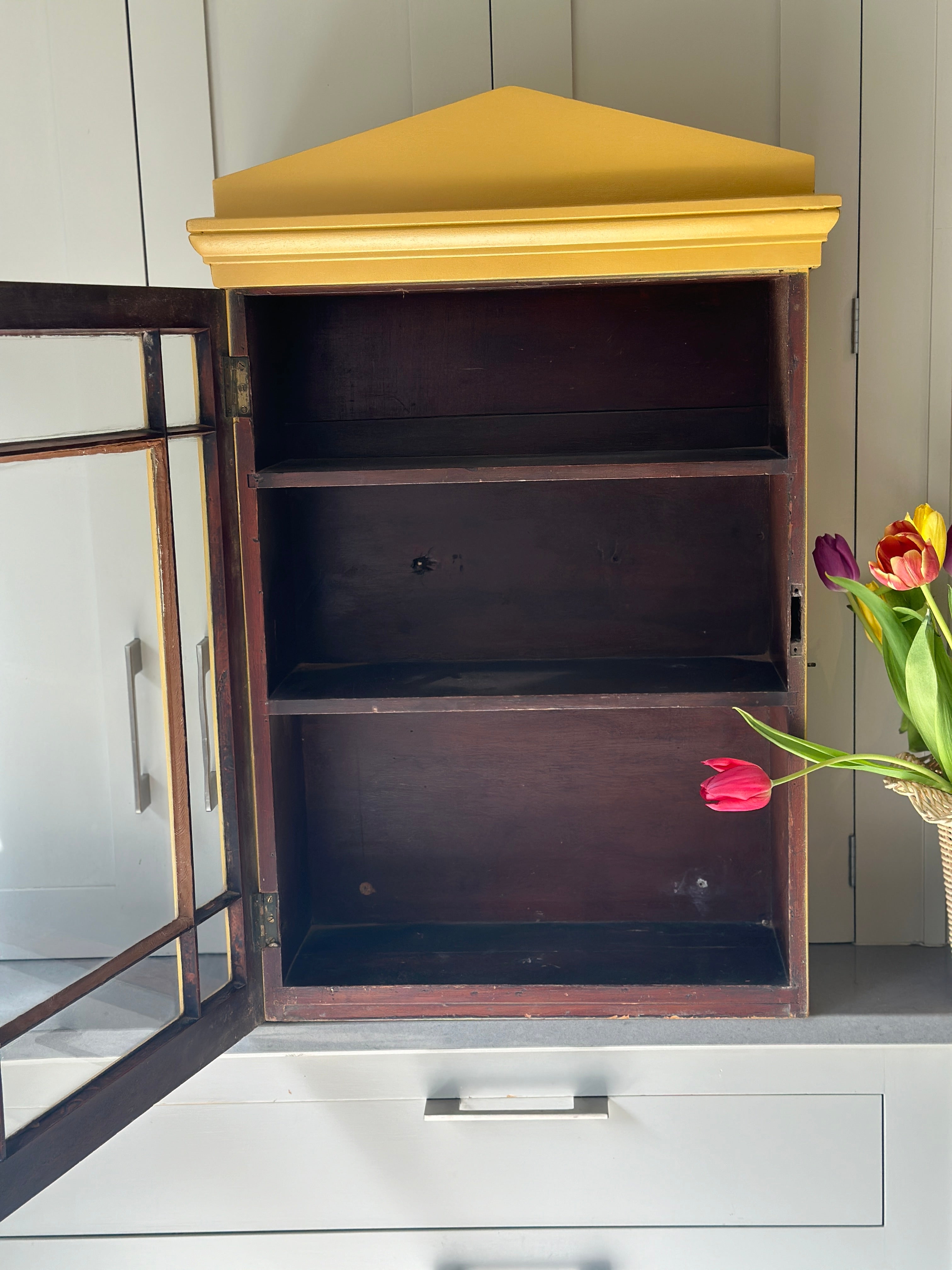 Astral Glazed  Mahogany Wall Cabinet