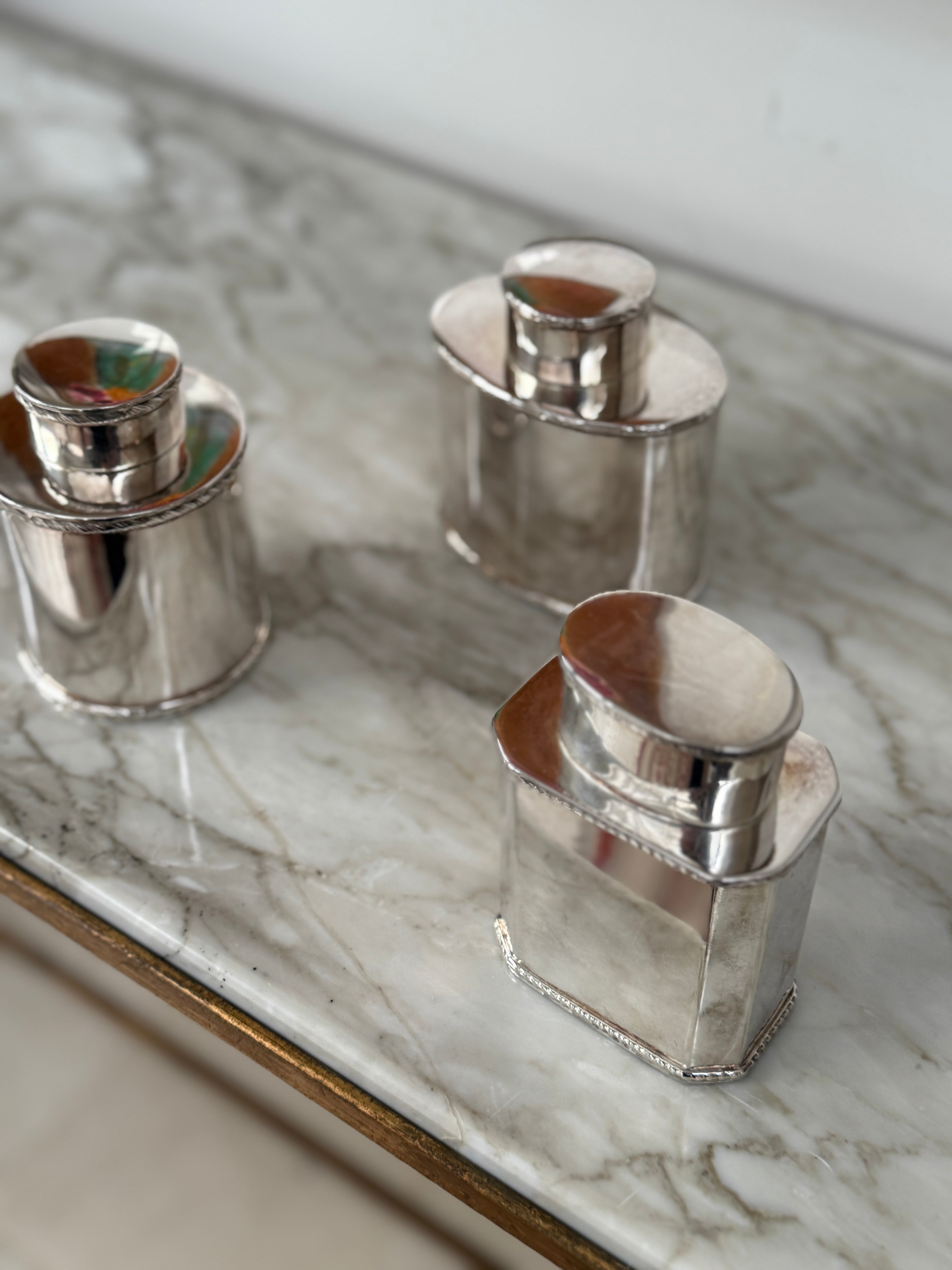 Set of 3 Victorian Tea Caddies