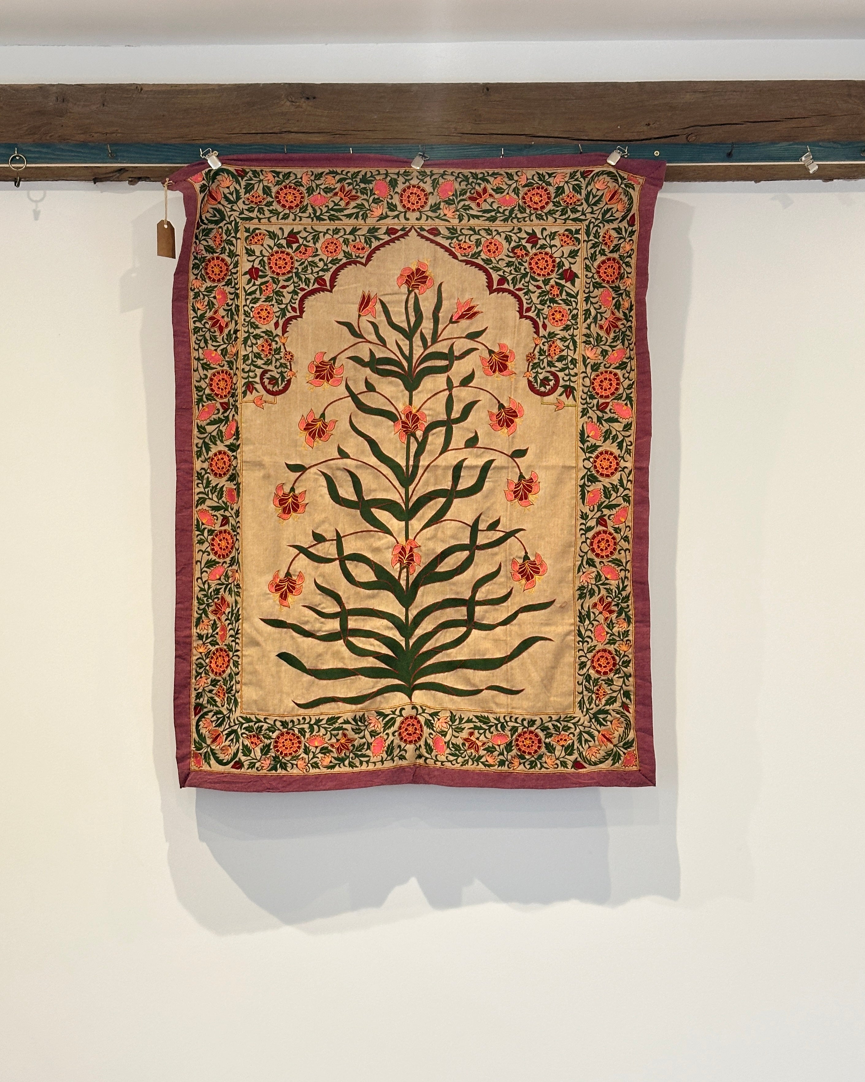 Small Vintage Suzani Tree of Life Wall Hanging