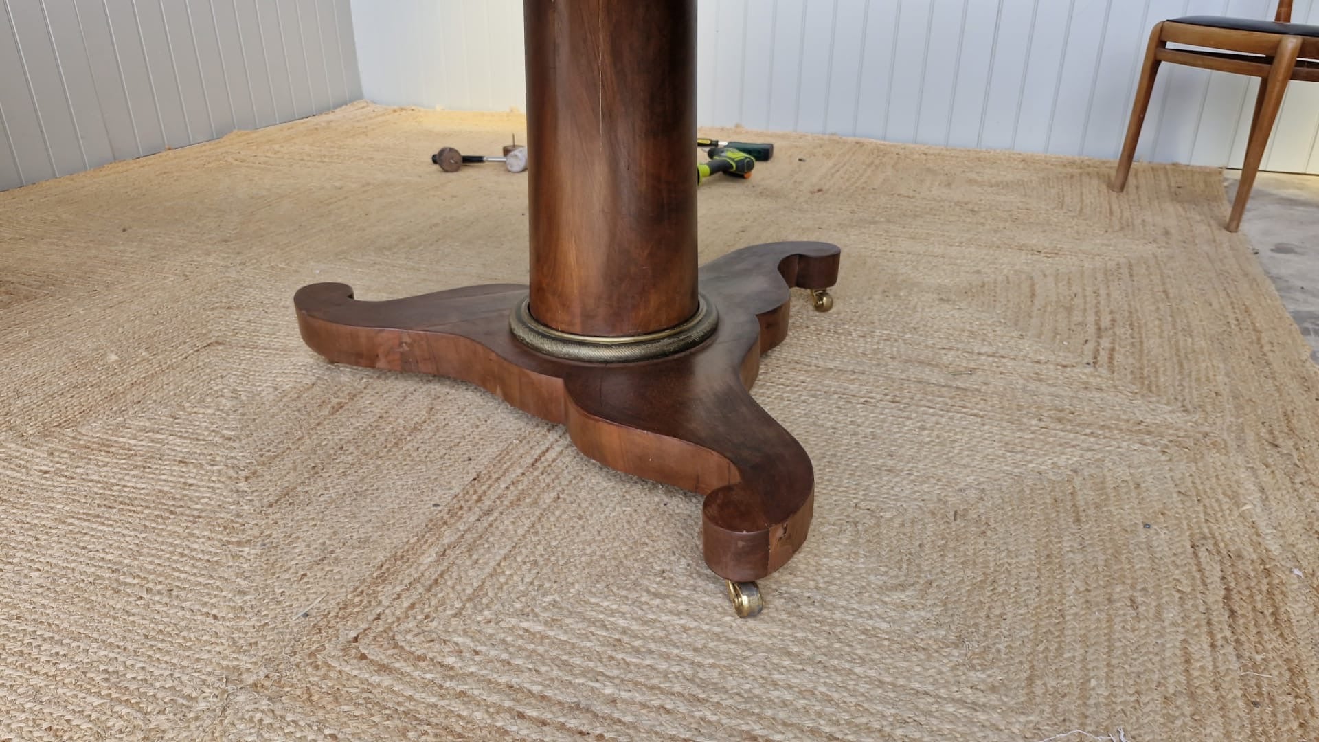 19th Century Walnut Book Matched CentreTable