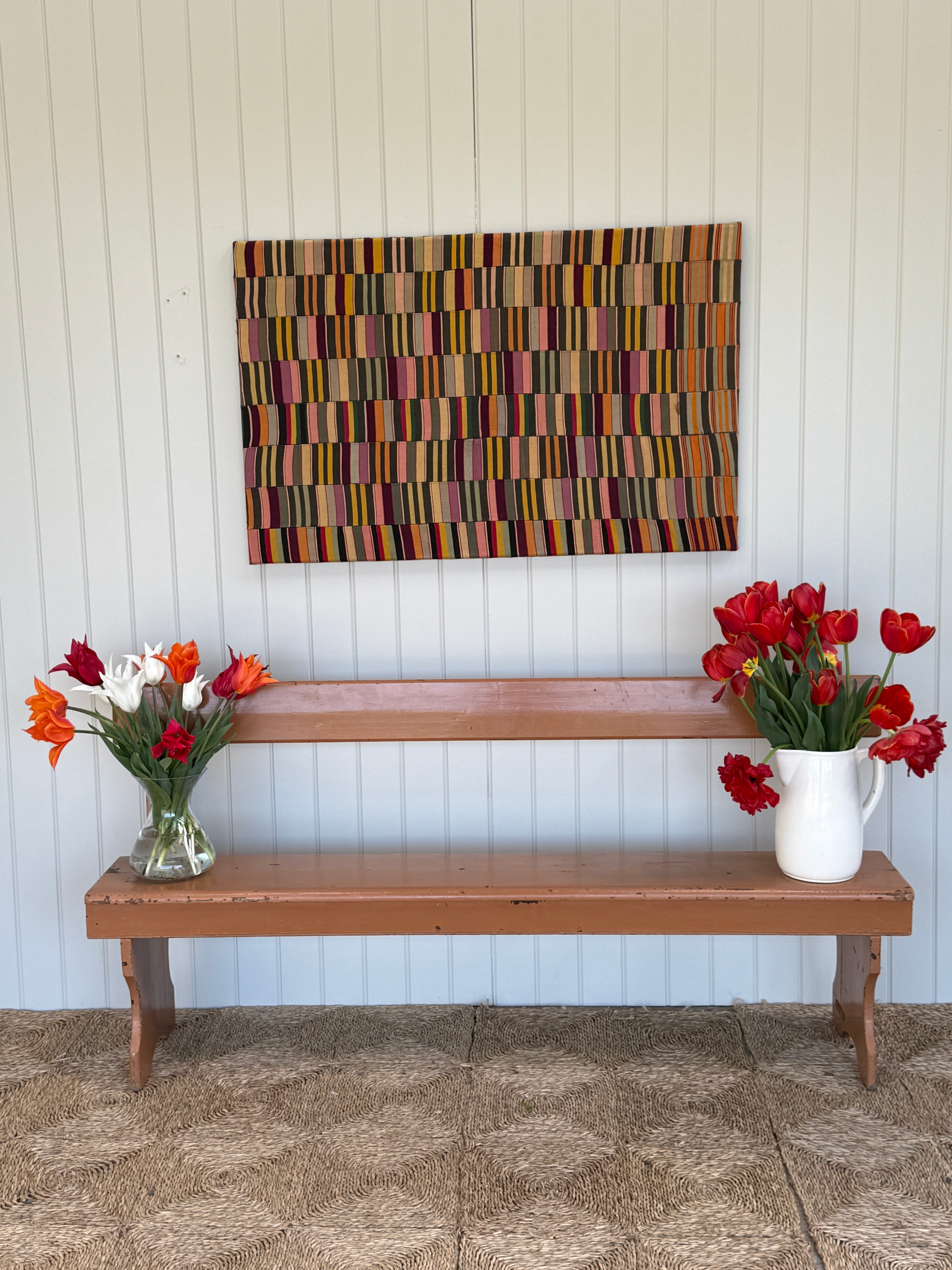 Former Painted Railway Bench