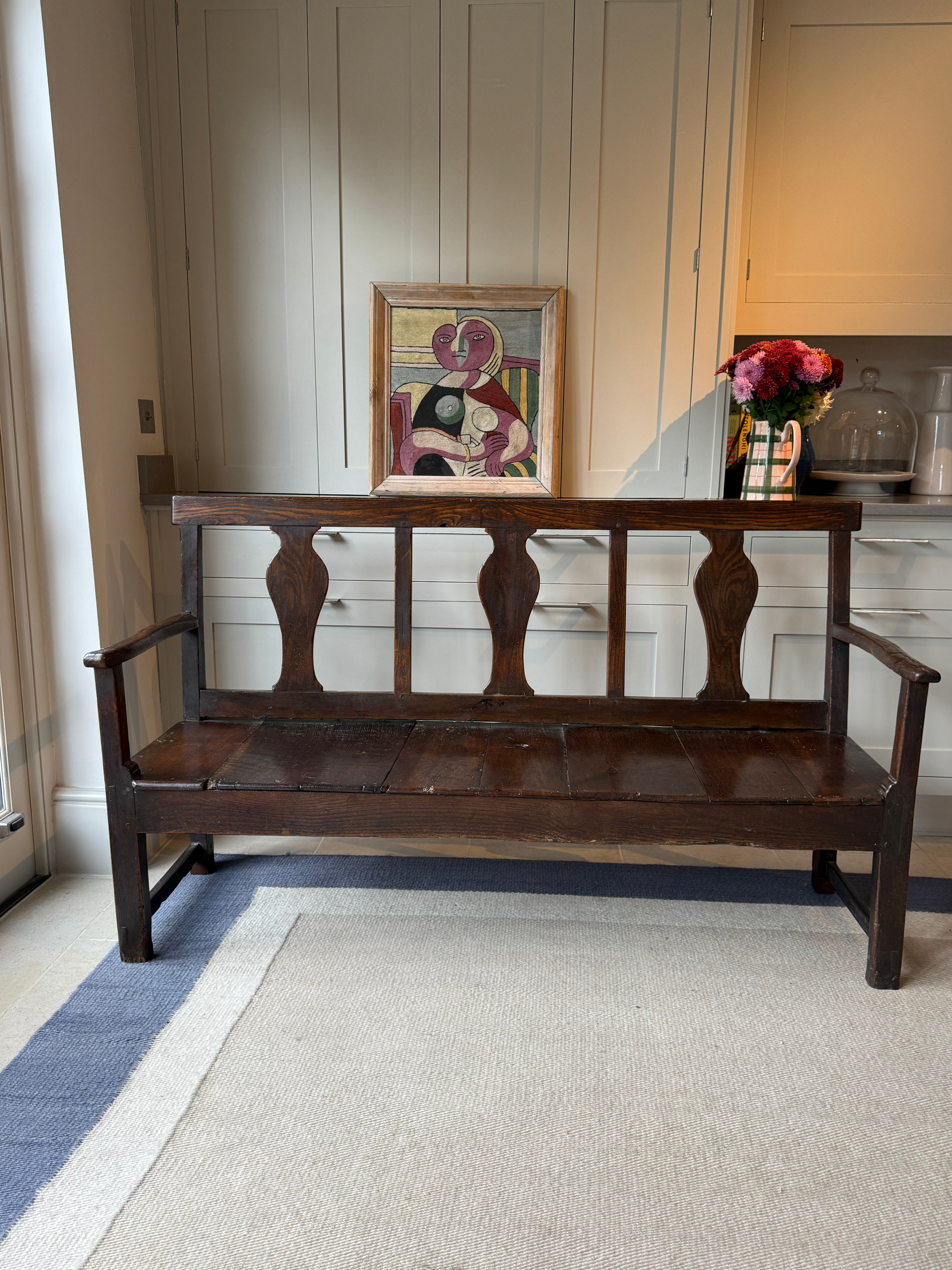 Early 19th Century Oak Bench
