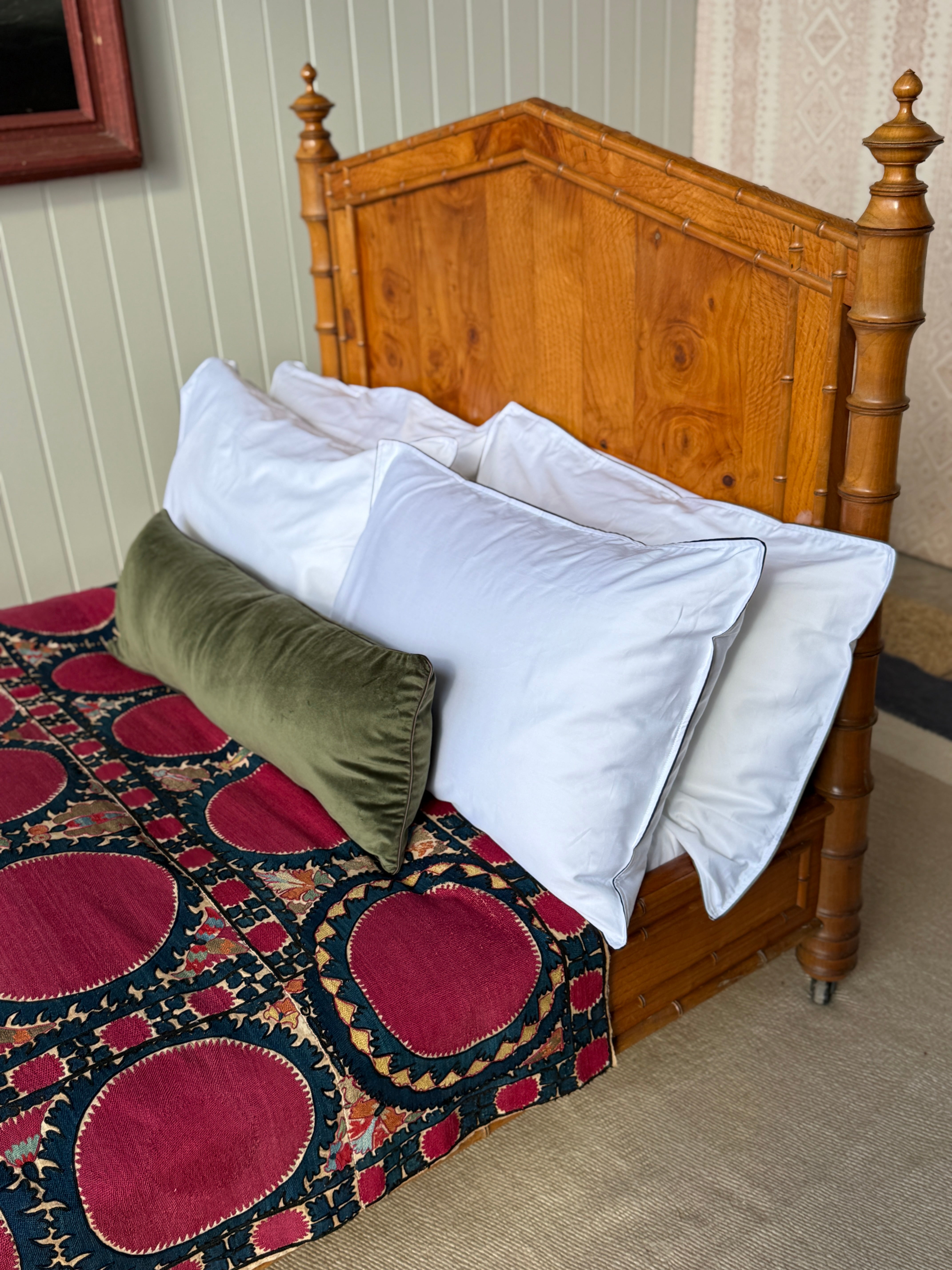 Large Single/ Small Double Faux Bamboo Bed