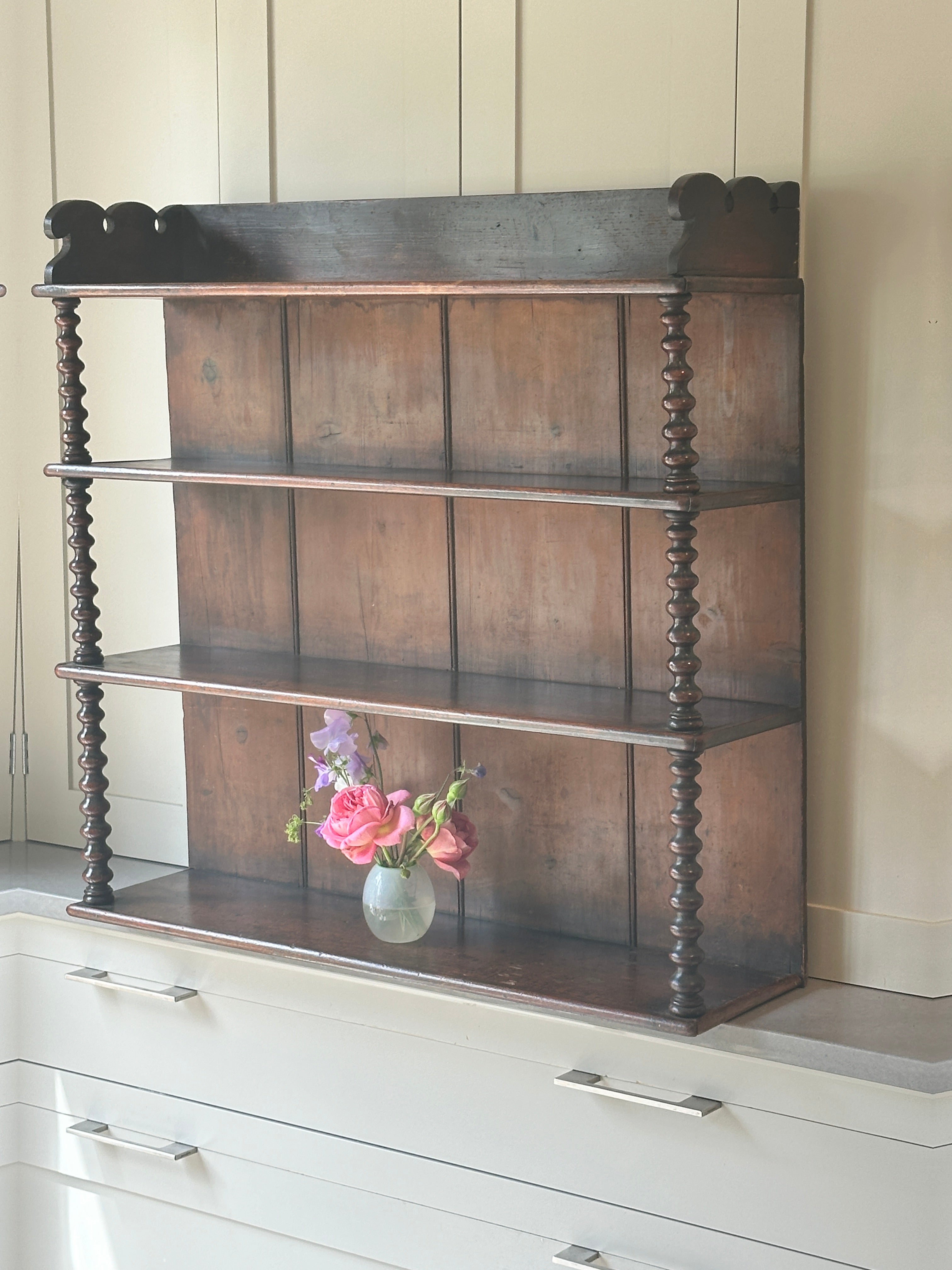 Amazing Large Bobbin Wall Shelves