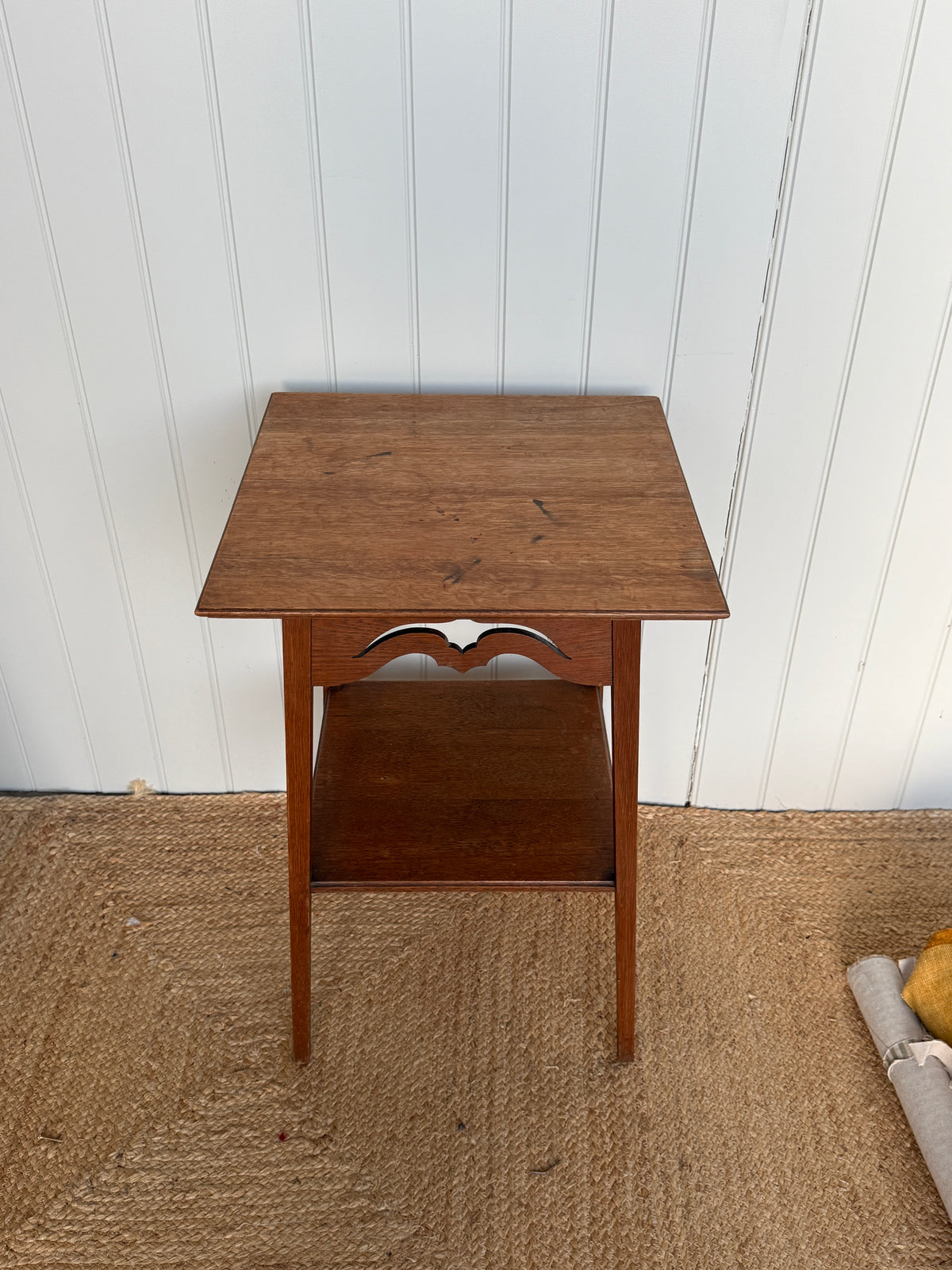 Arts and Crafts Oak Two-Tier Occasion Table, English, Circa 1900 to 1910