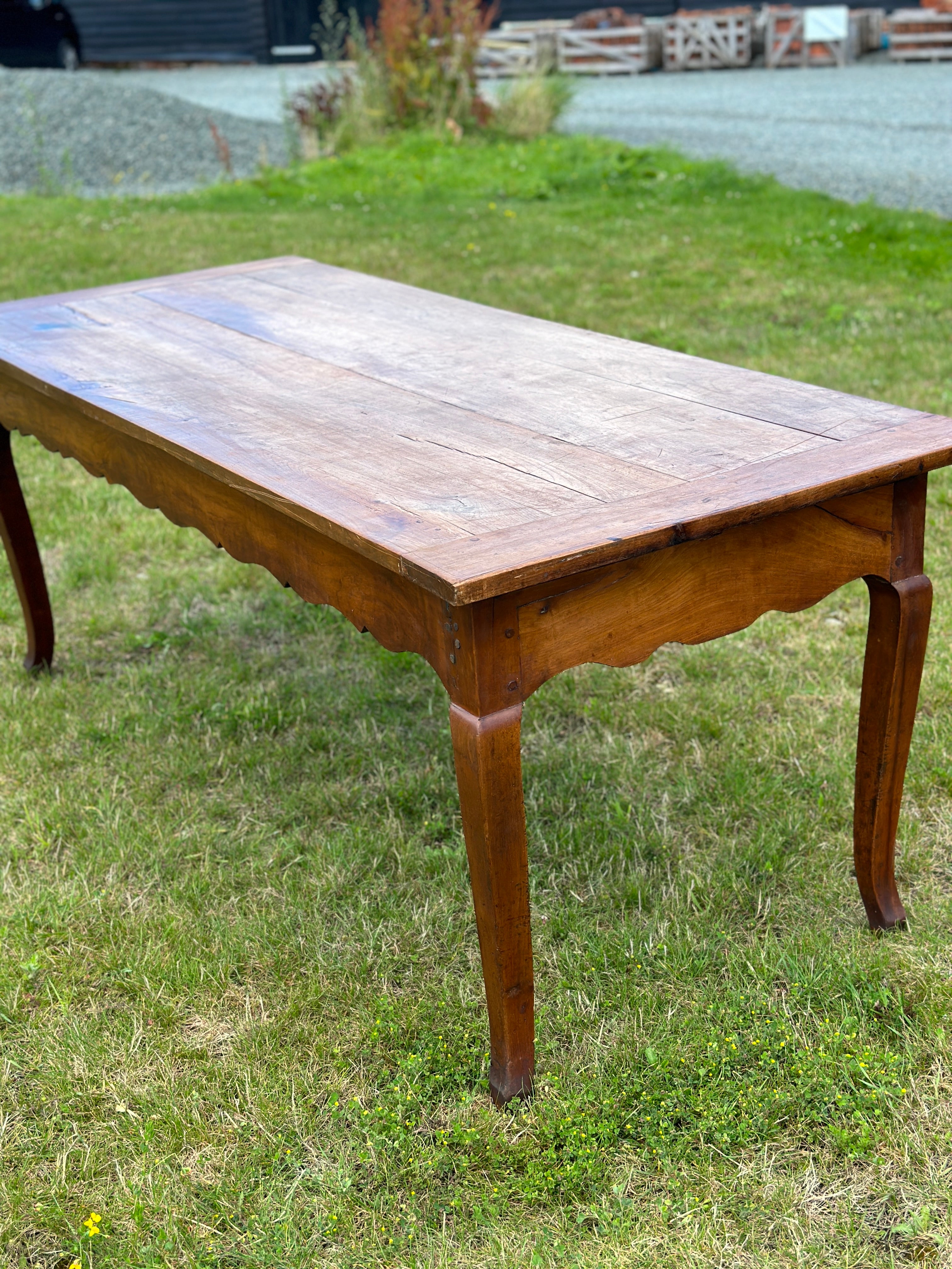 Antique French Cherry Dining Table