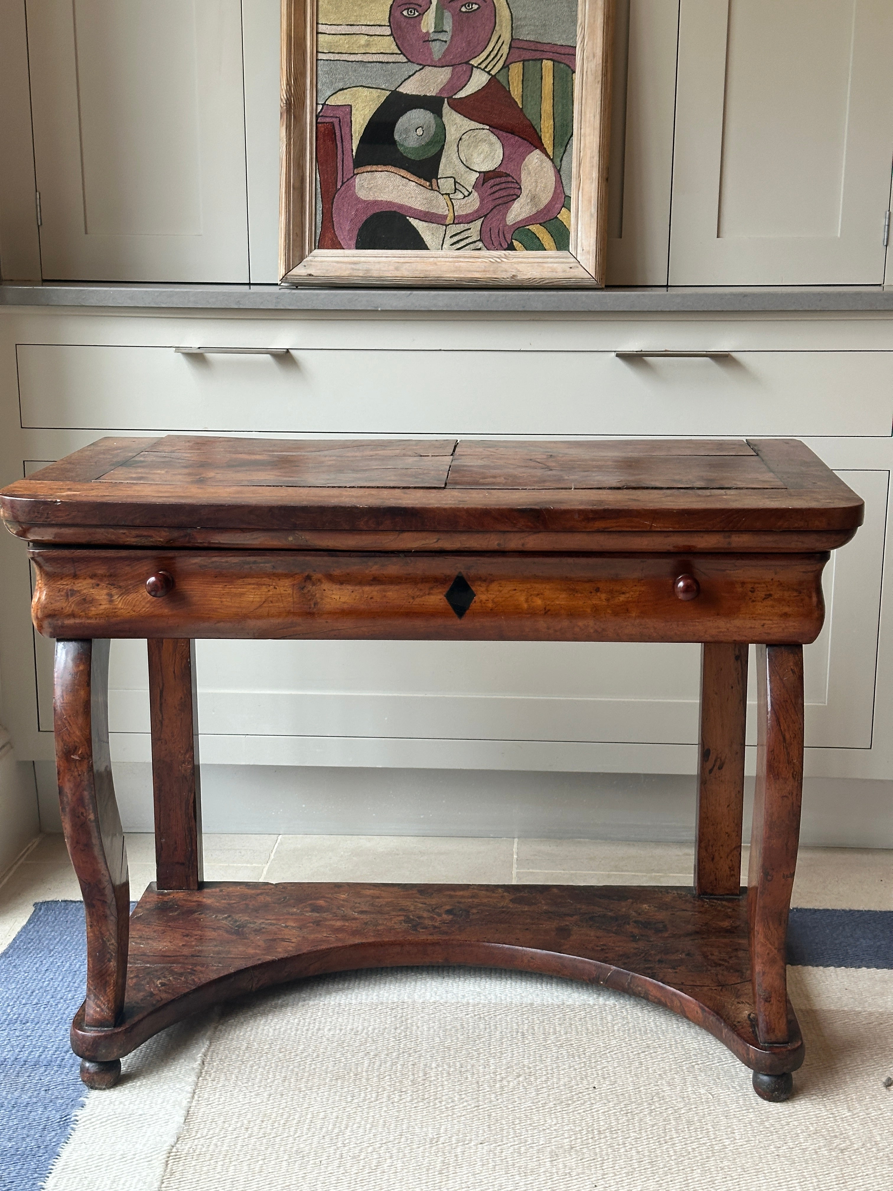 French Early 19th Century Yew wood Console