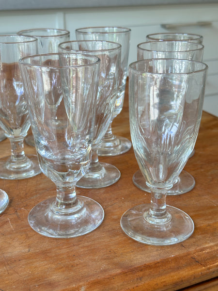 14 French Absinthe Glasse