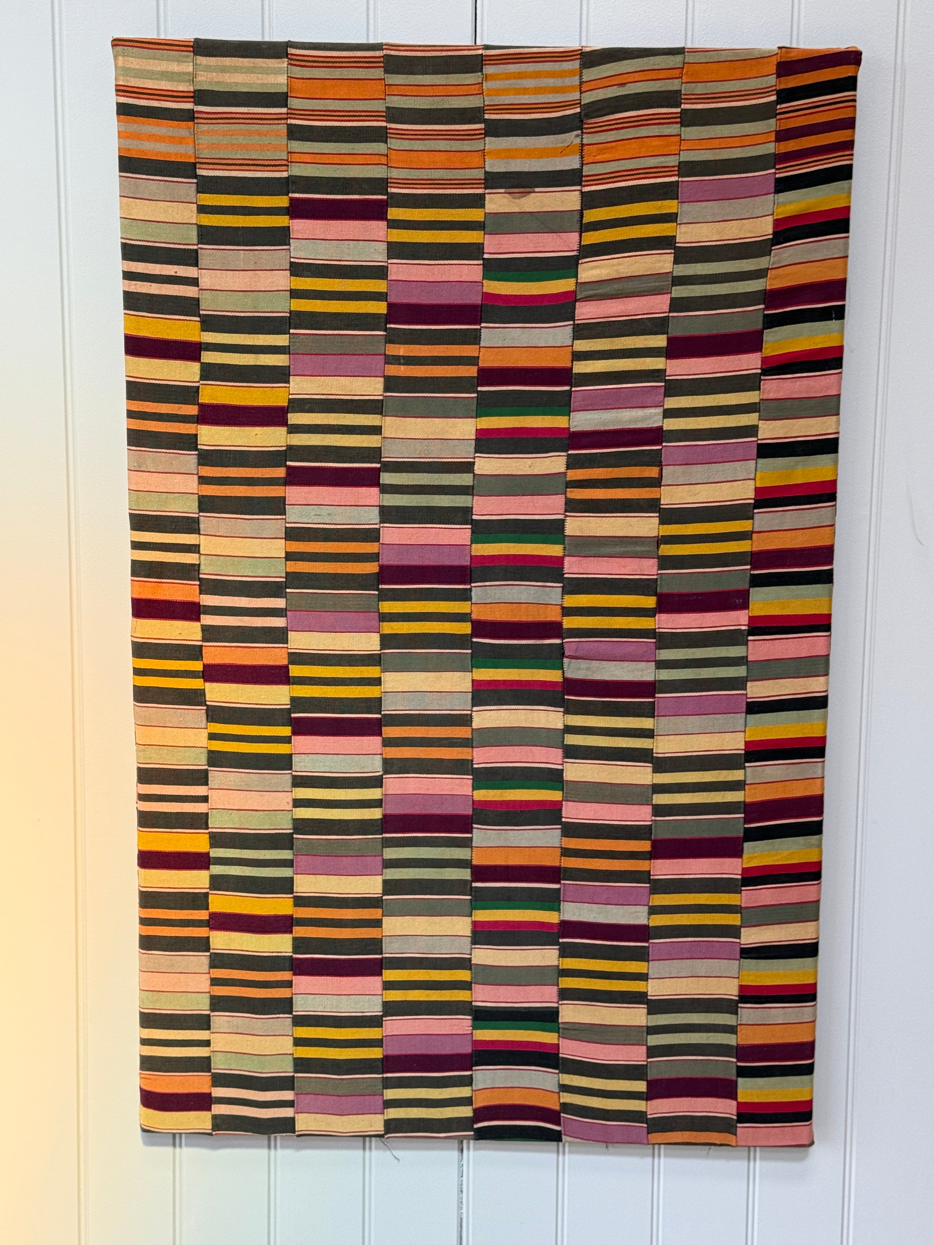 Amazing Polychrome Ewe Cloth Wall Hanging