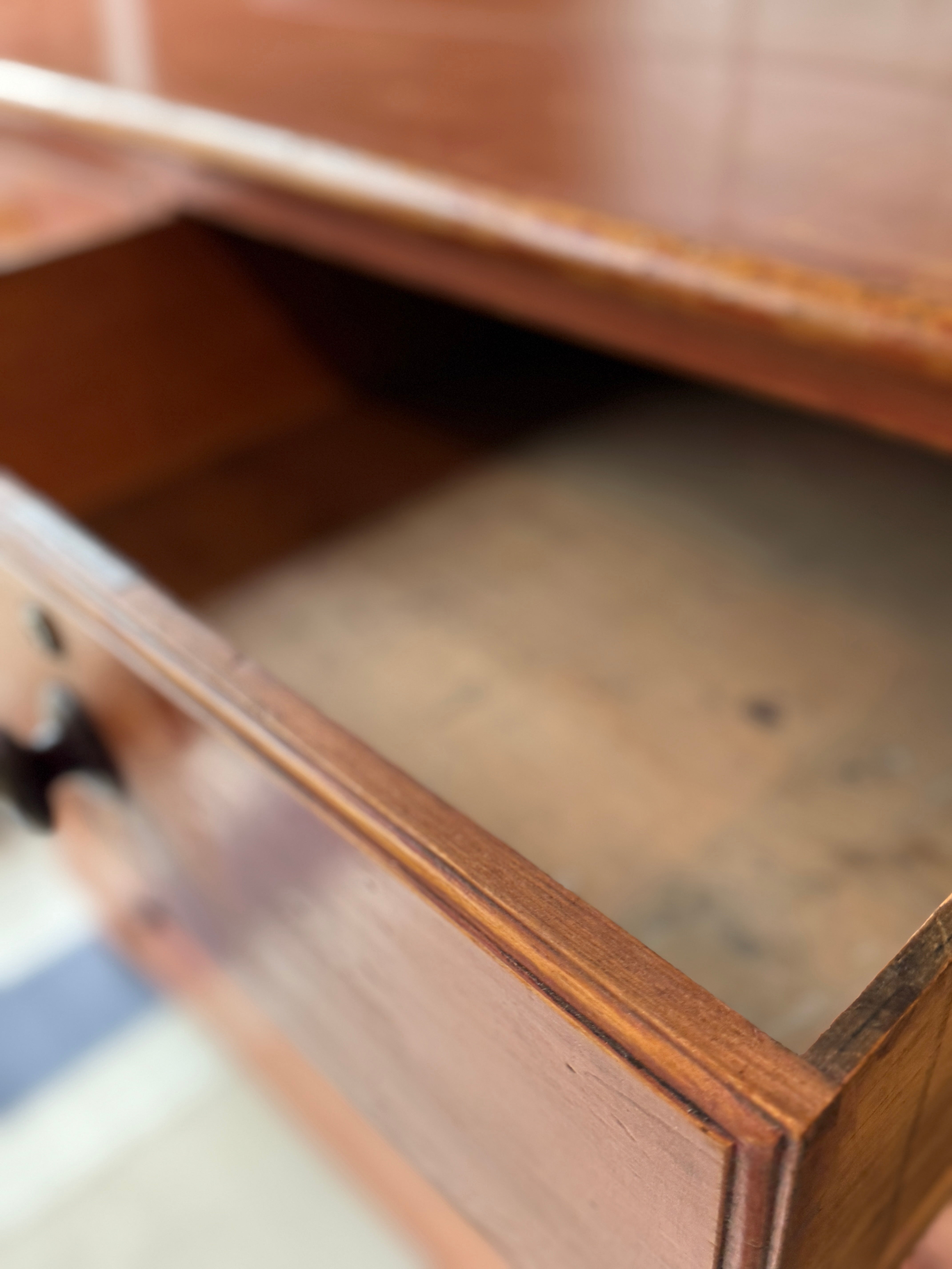 Large Red Pine Scumble Glazed Chest of Drawers