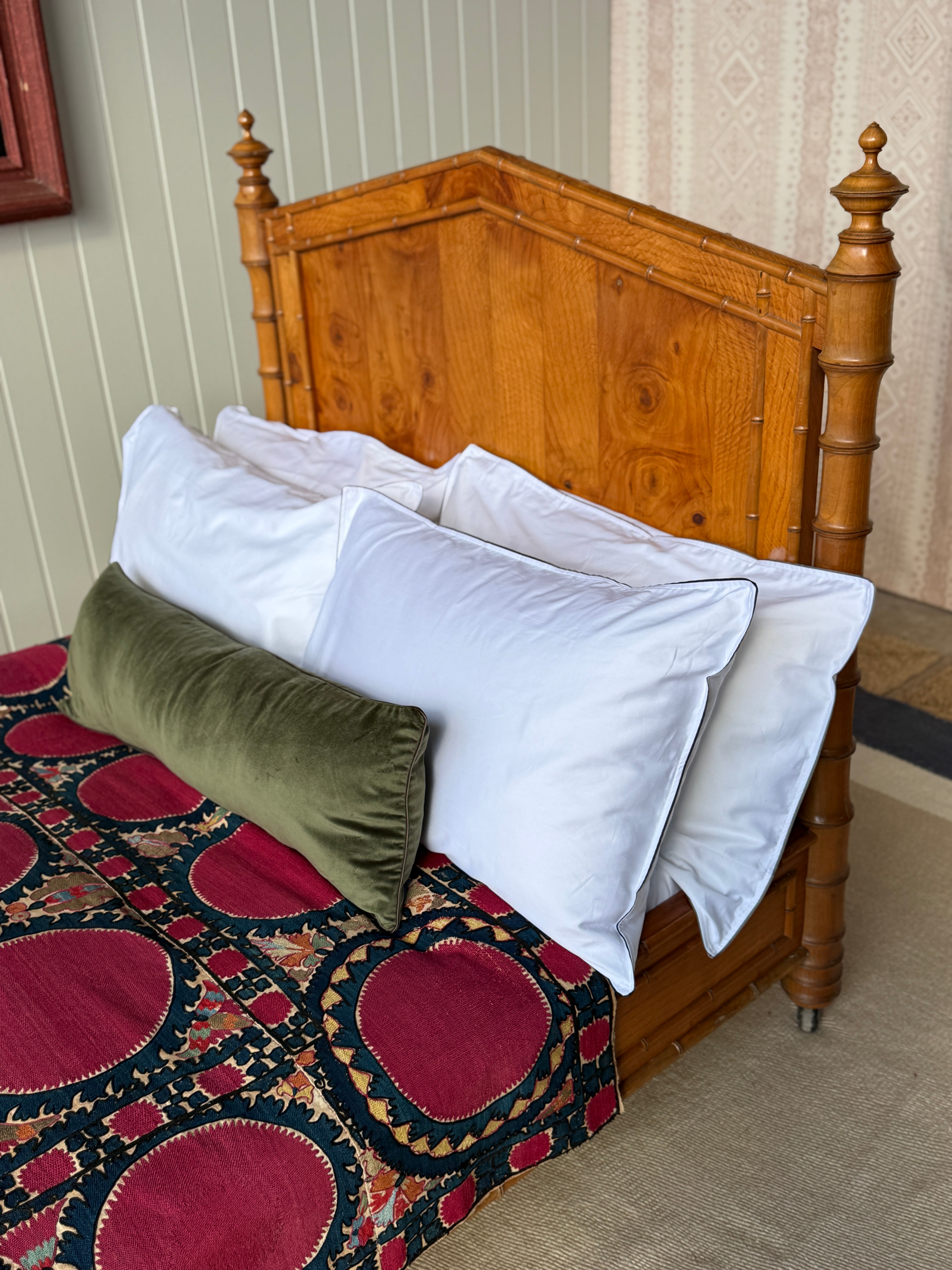 Large Single/ Small Double Faux Bamboo Bed