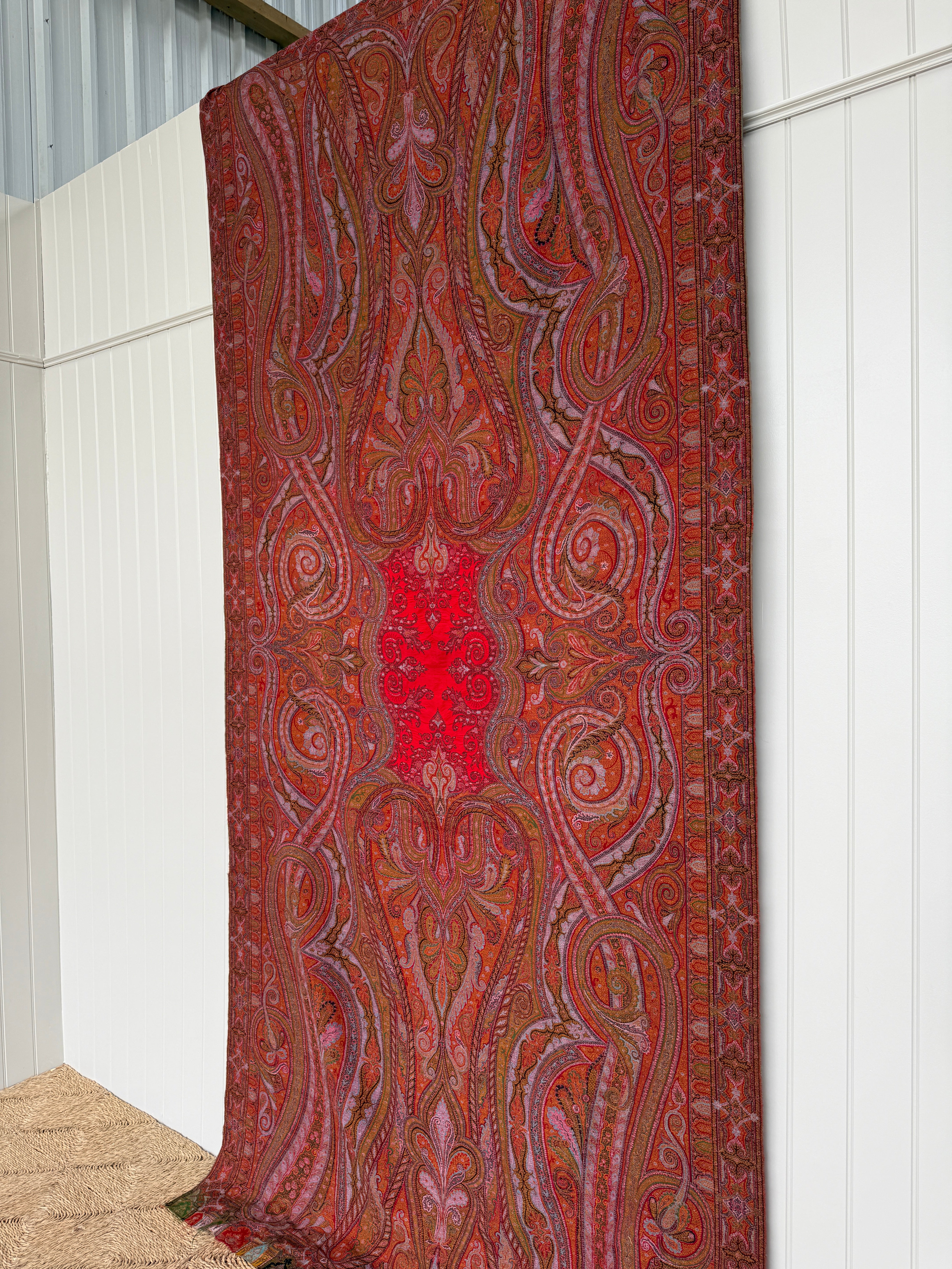 Large Paisley Carriage Shawl
