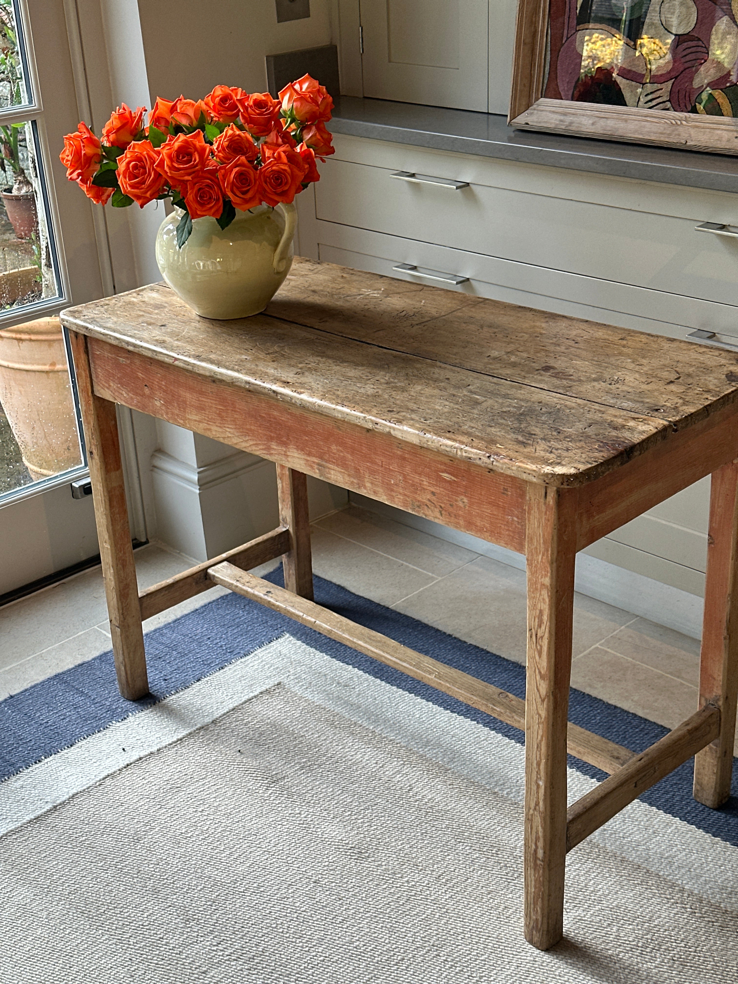 Attractive Antique Pine Side Table